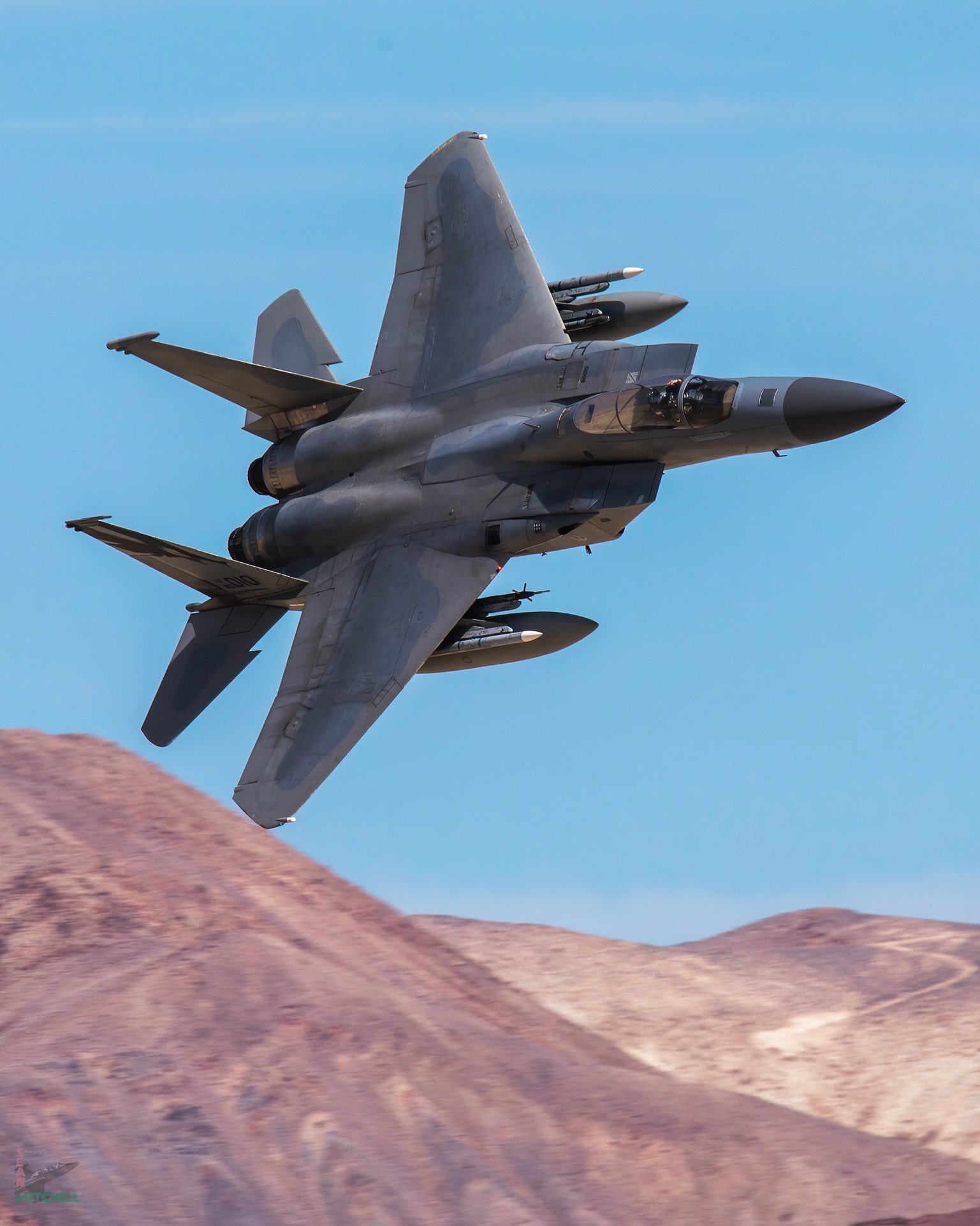 Air National Guard along the lava rocks