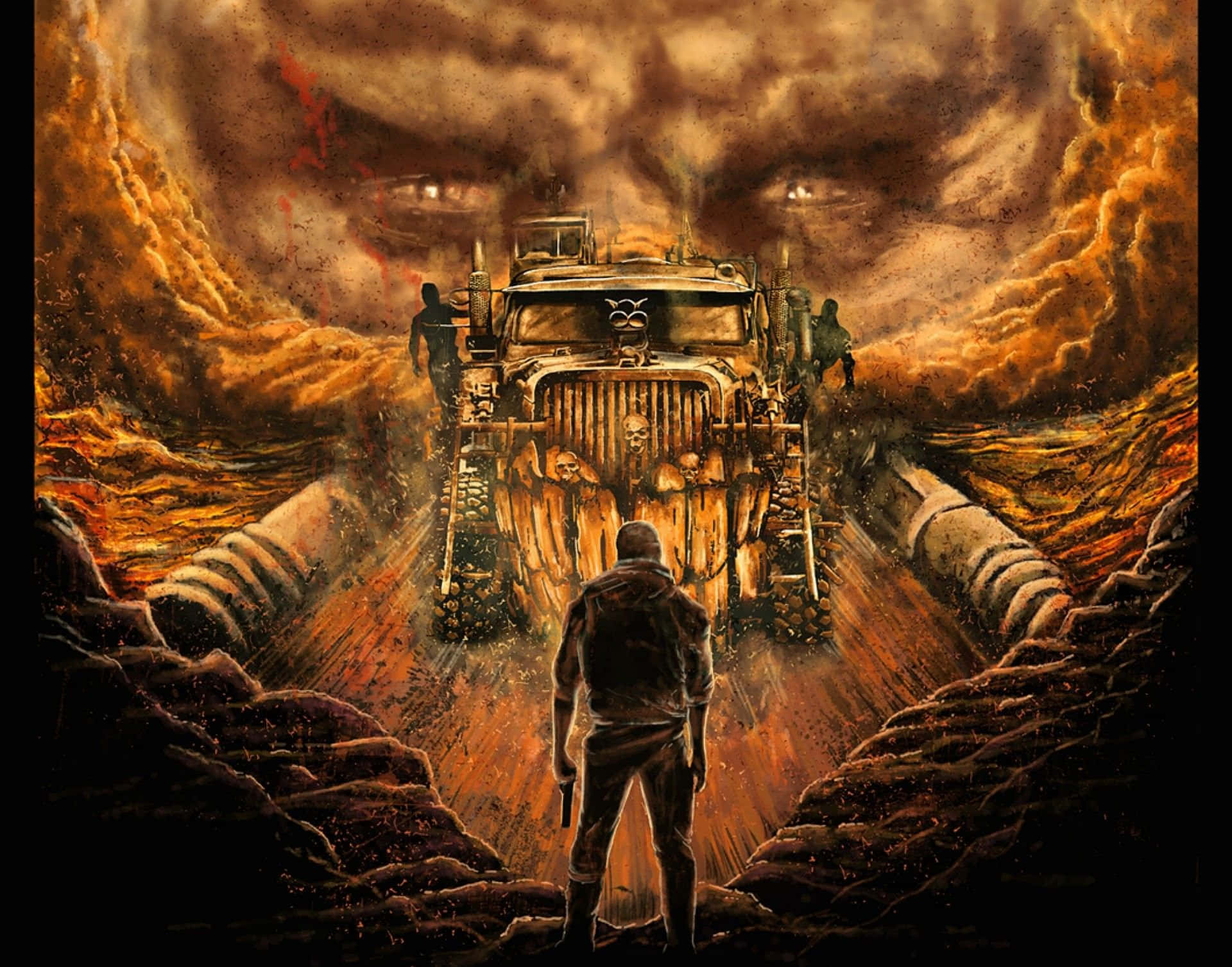Download Mad Max Road To Hell Poster Wallpaper