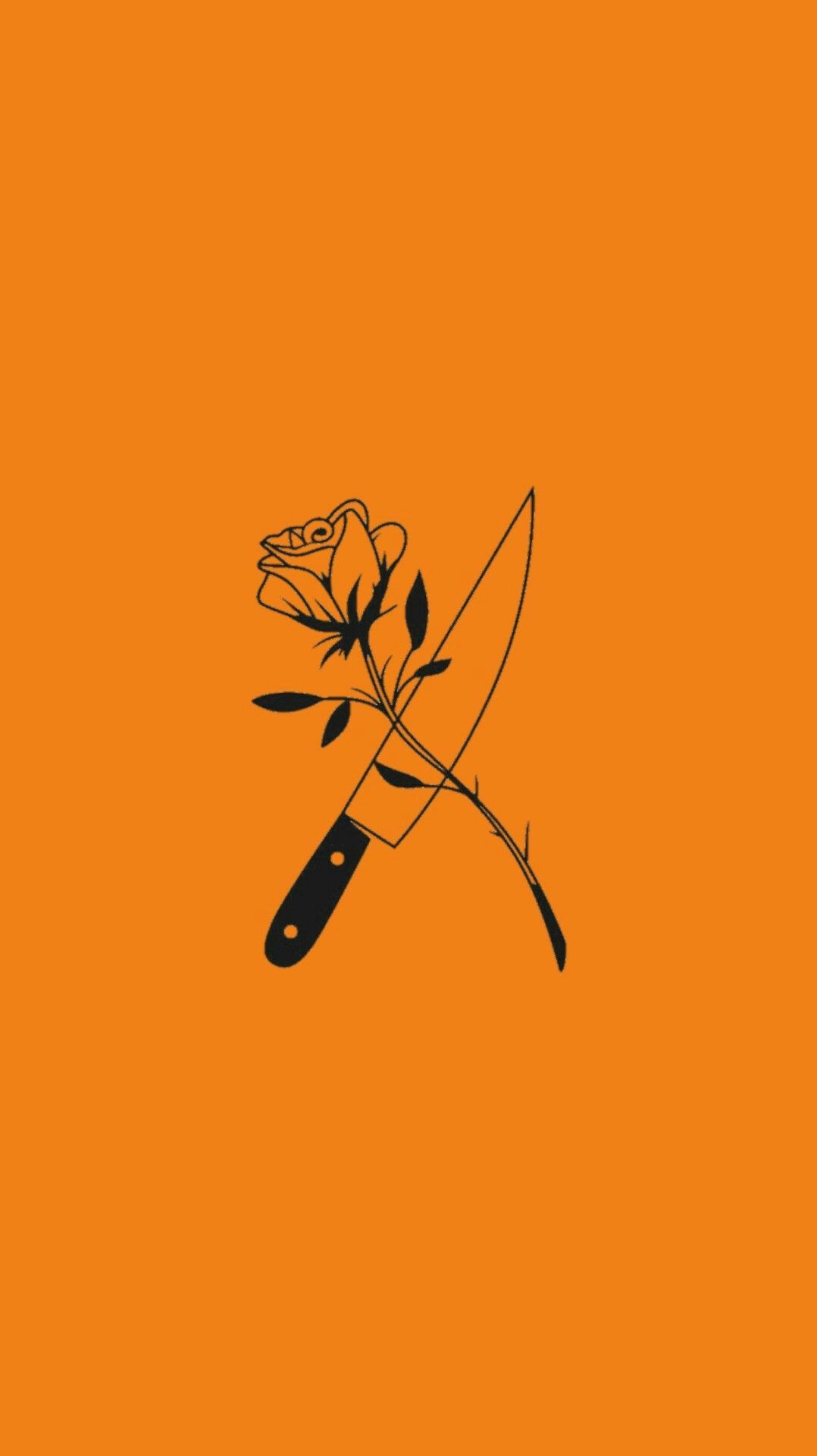 Orange Aesthetic Phone Wallpaper