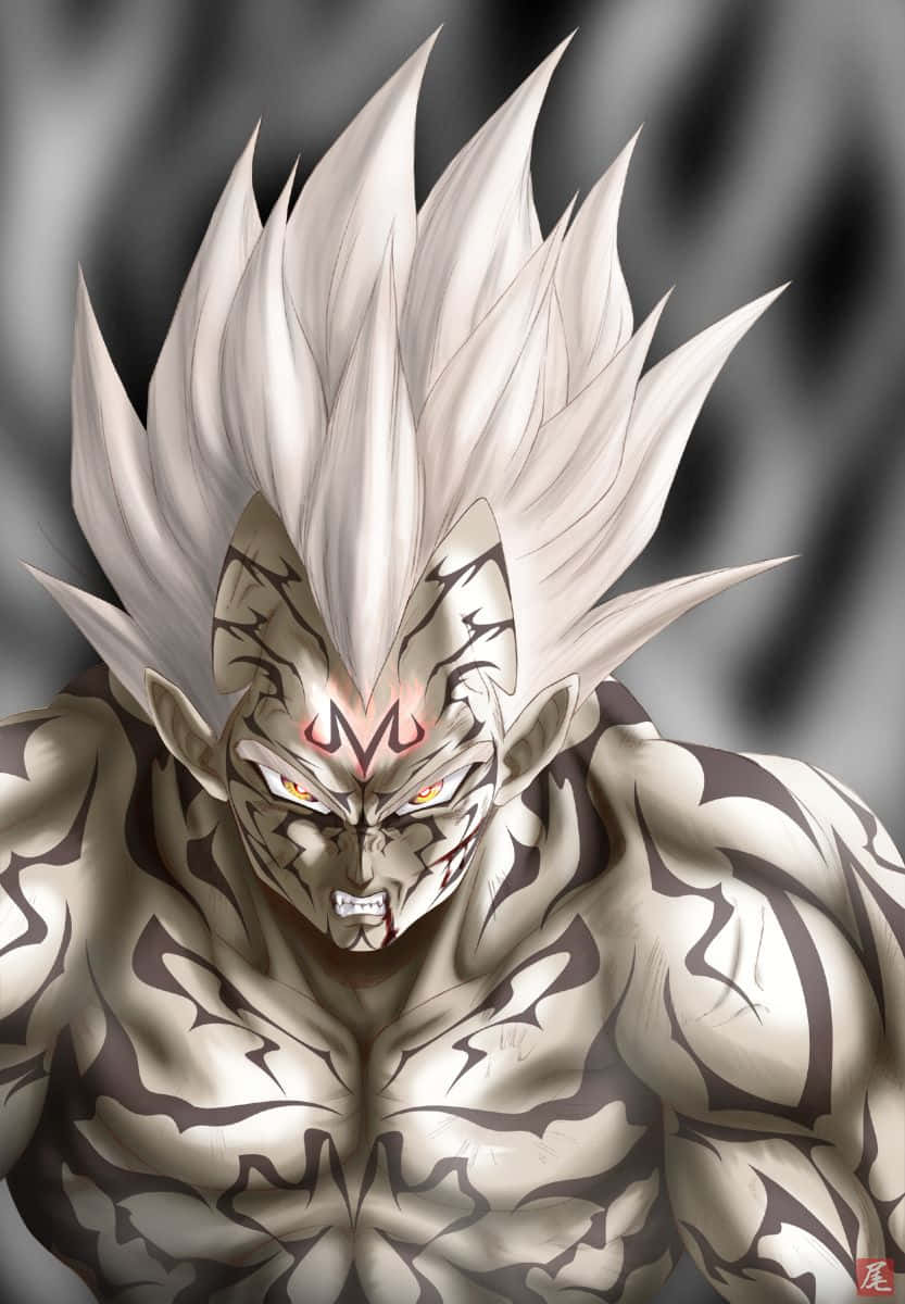 Download Grayscale Dragon Ball Majin