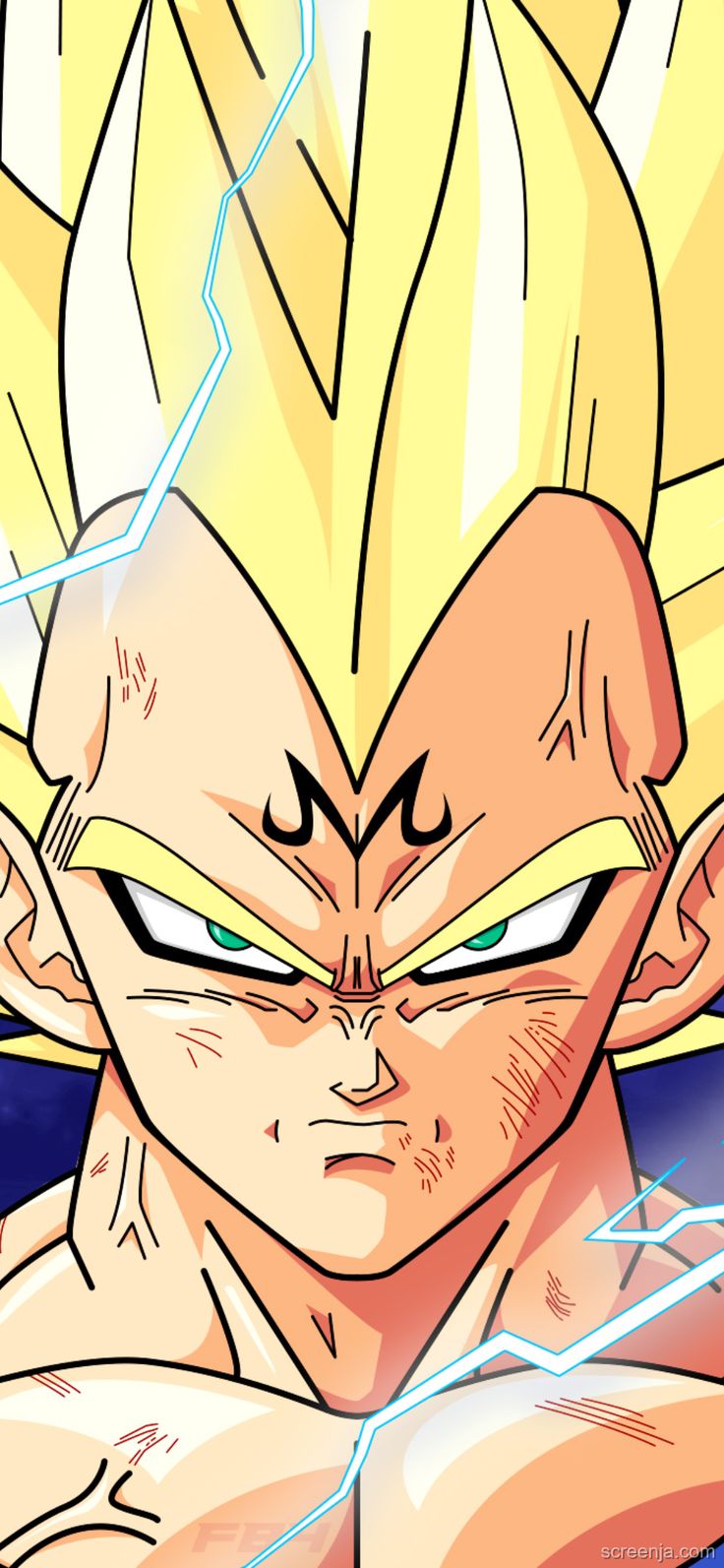 Wallpaper Majin Vegeta. Dragon ball