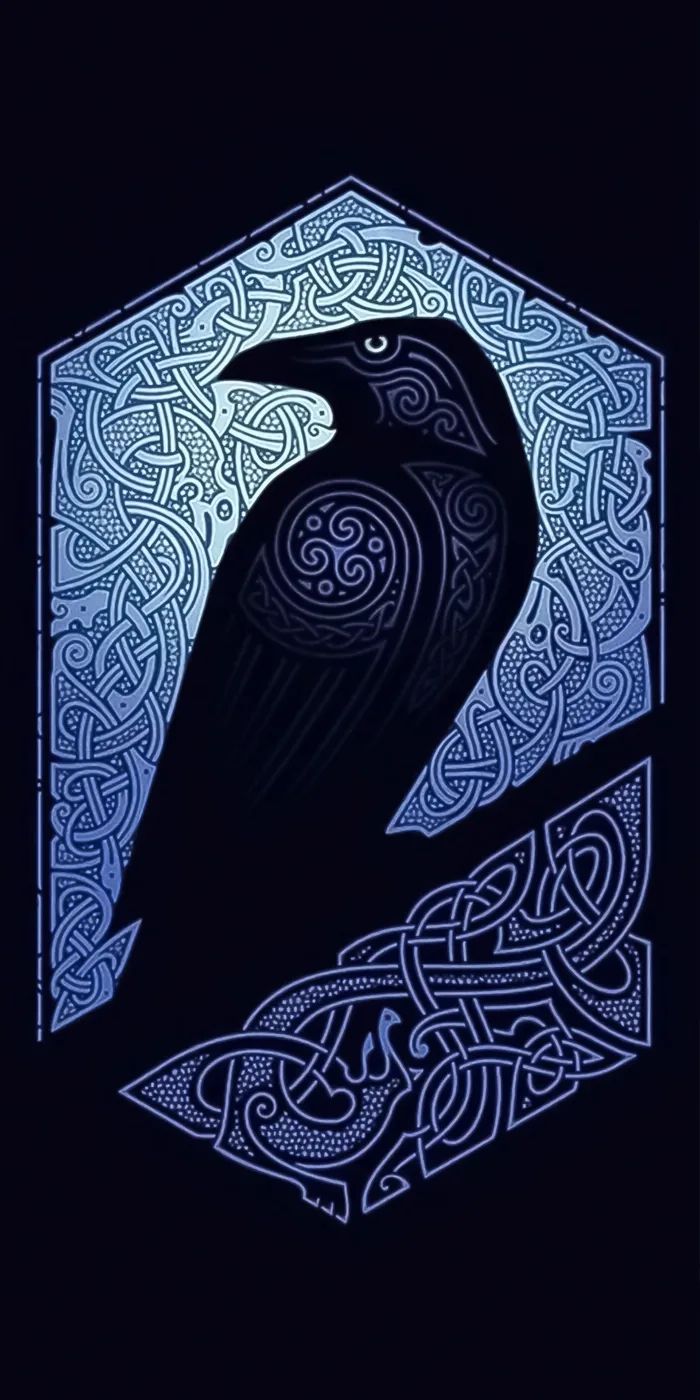 Viking Crow Wallpaper