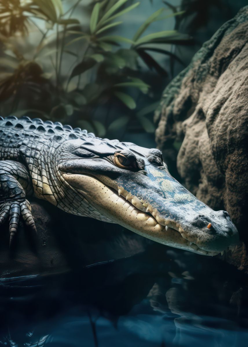 Powerful crocodile' Poster, picture