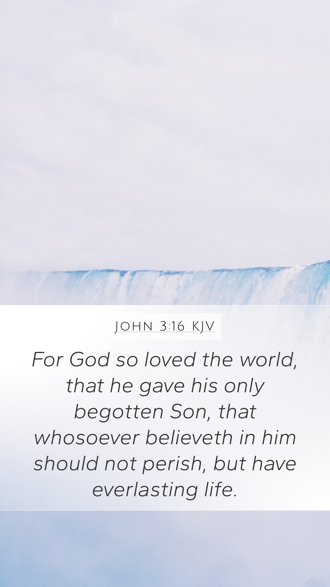 John 3:16 KJV Mobile Phone Wallpaper