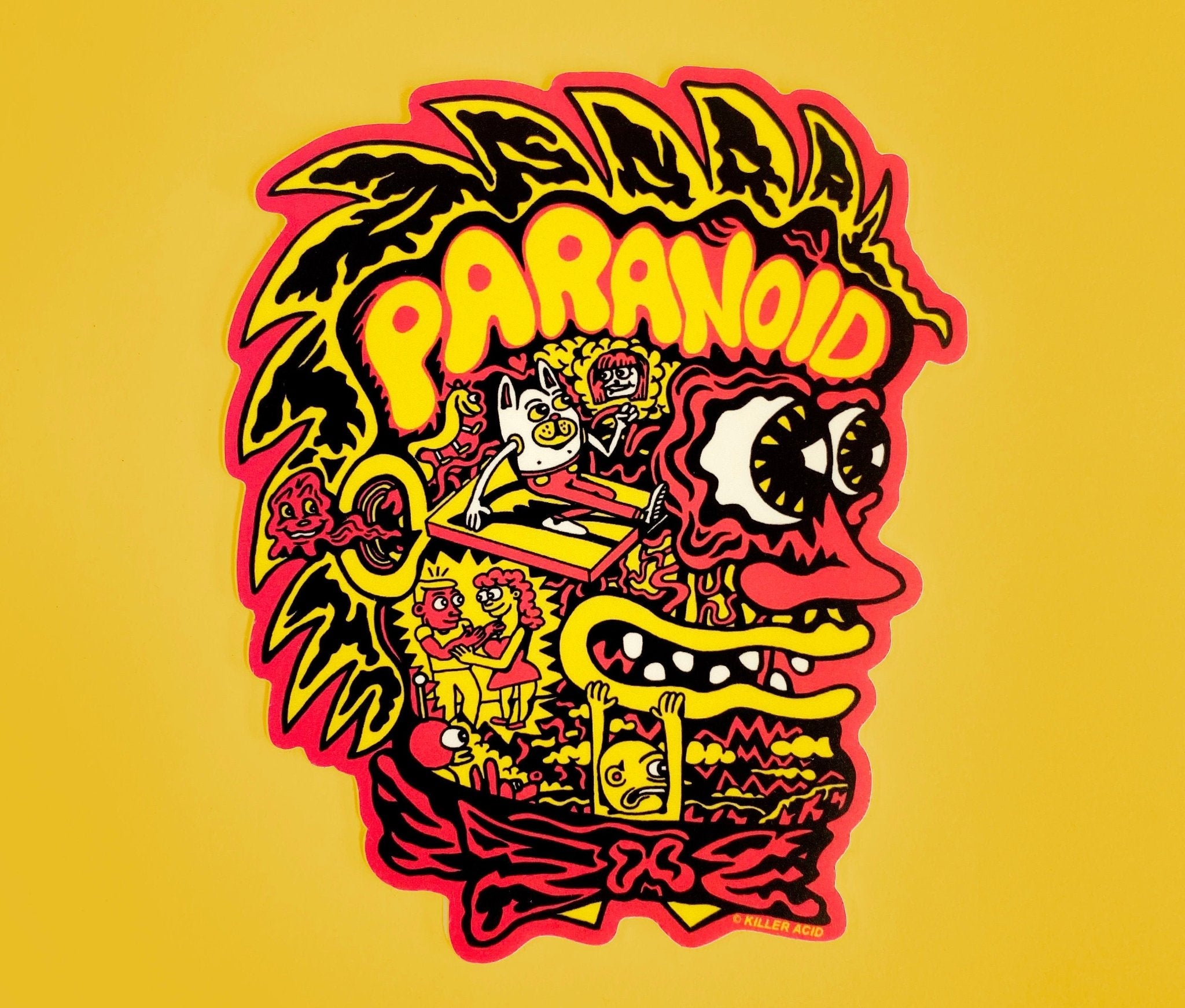 Paranoid Sticker
