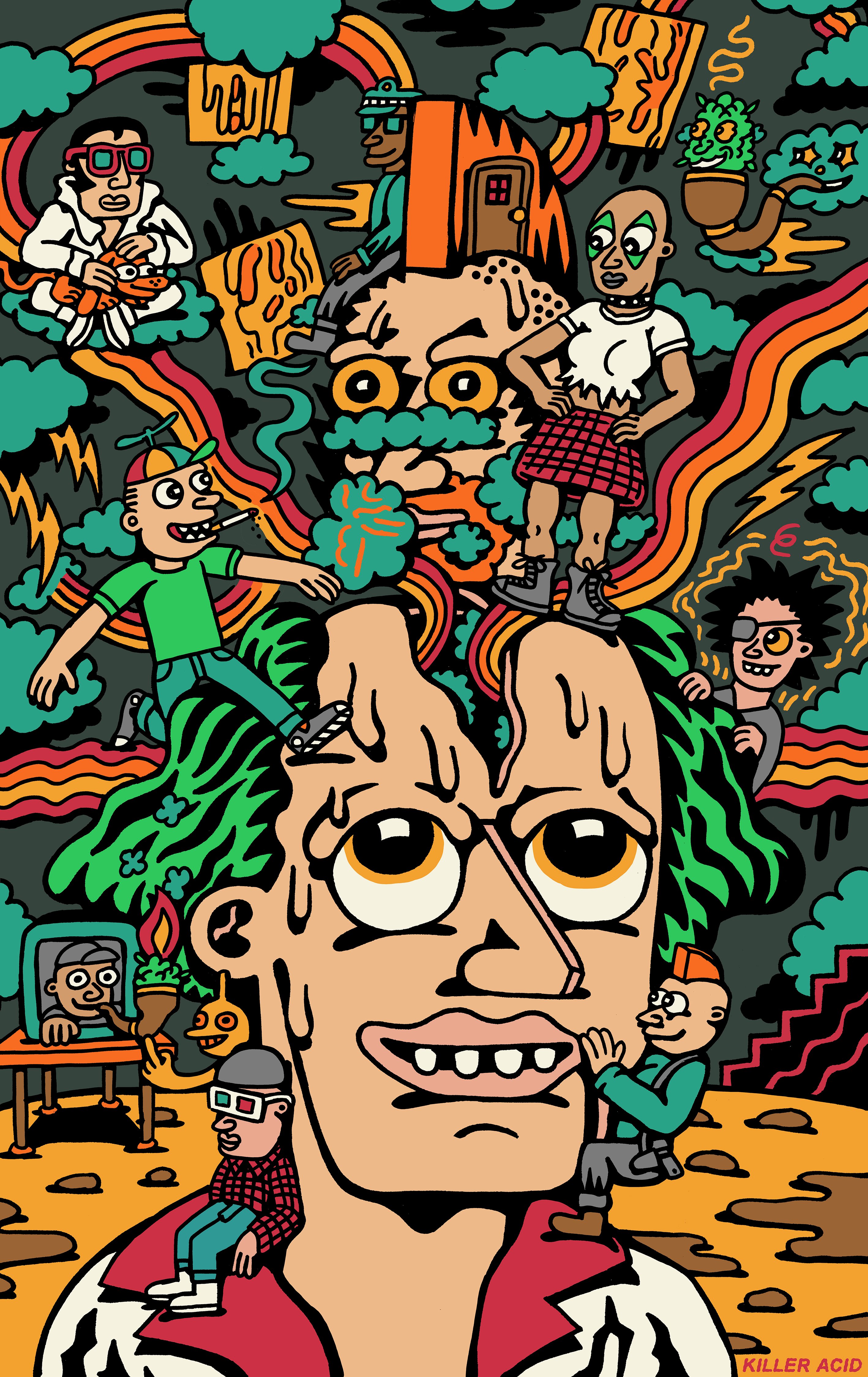 Digital Art Acid Punks