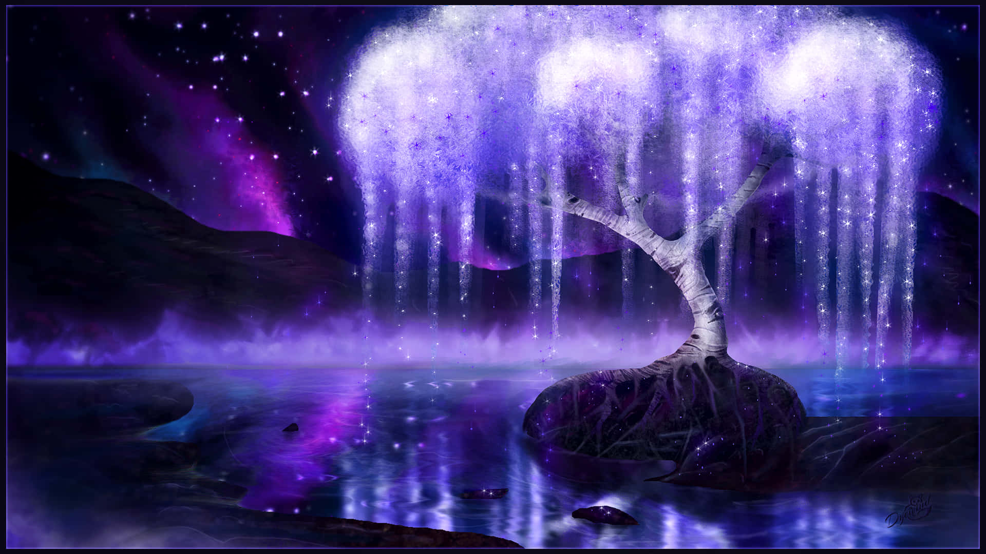 Download Glowing Tree Of Life Wallpaper