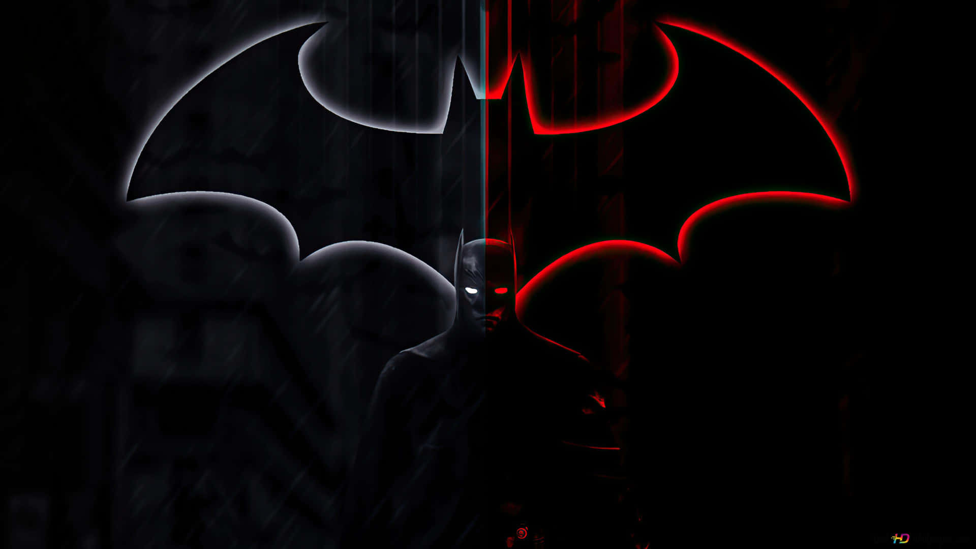 Download Red Batman Logo Wallpaper