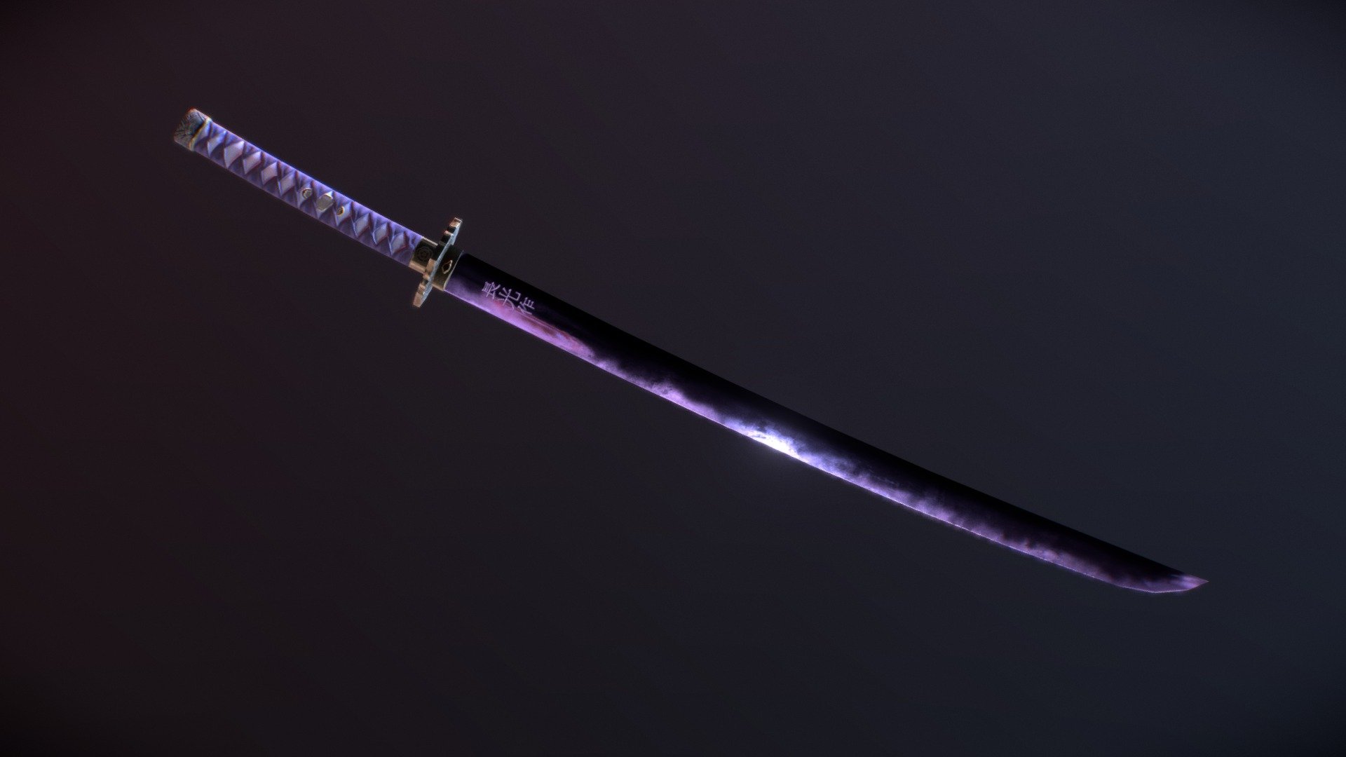 Katana Purple Free 3D model
