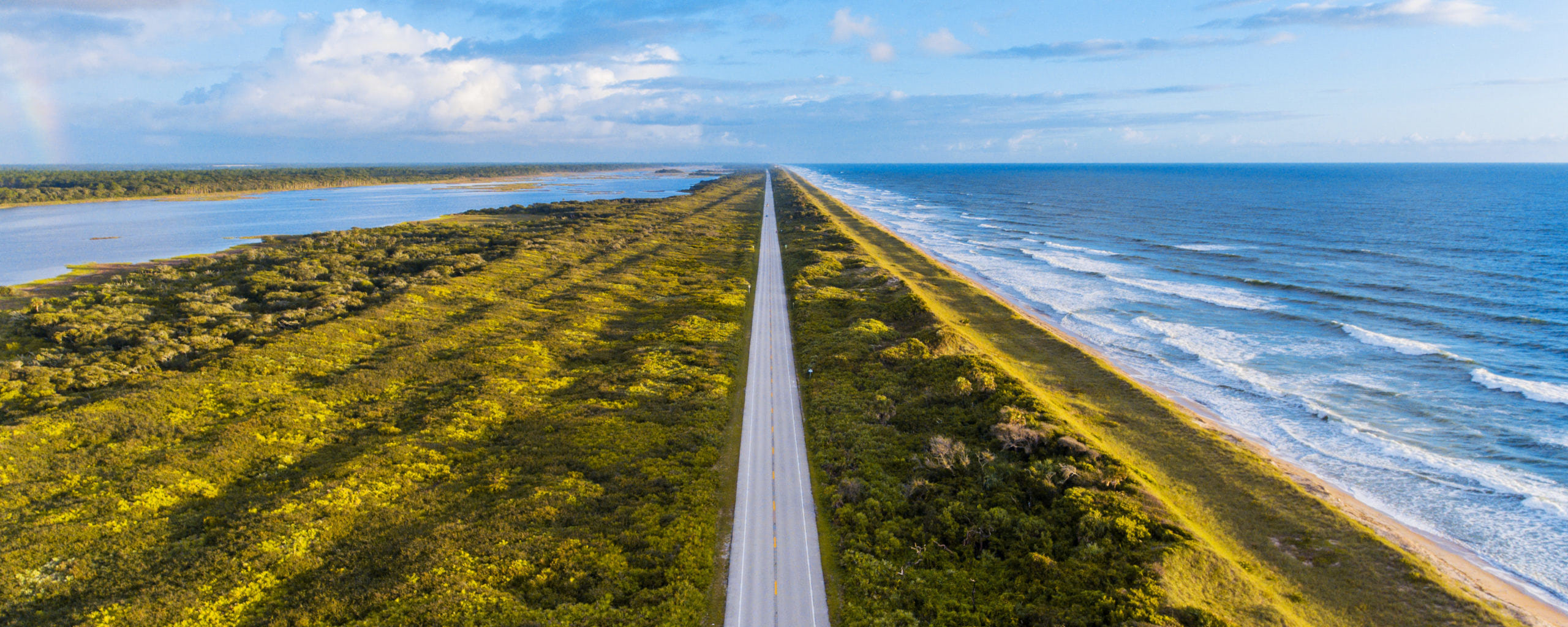 The adventurous coastline on the beach