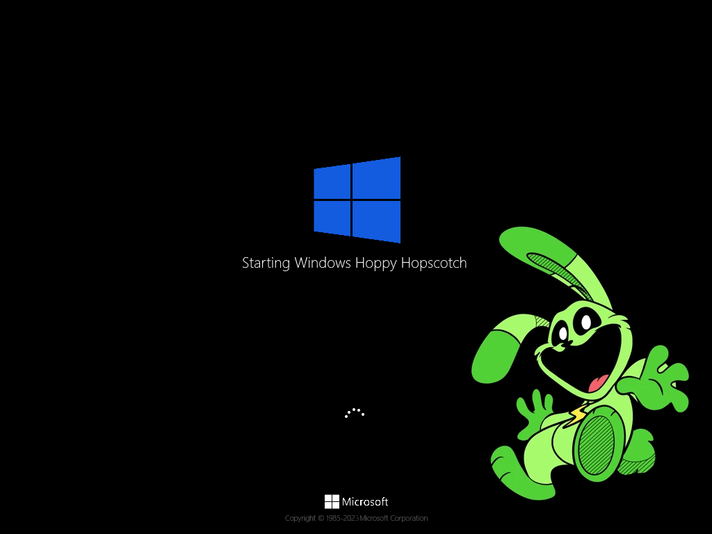 Windows Hoppy Hopscotch. OS Mockups