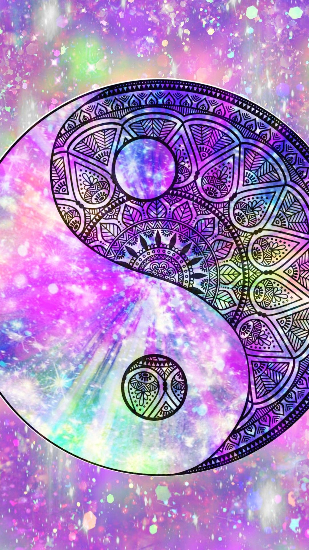 Mandala Yin Yang Galaxy