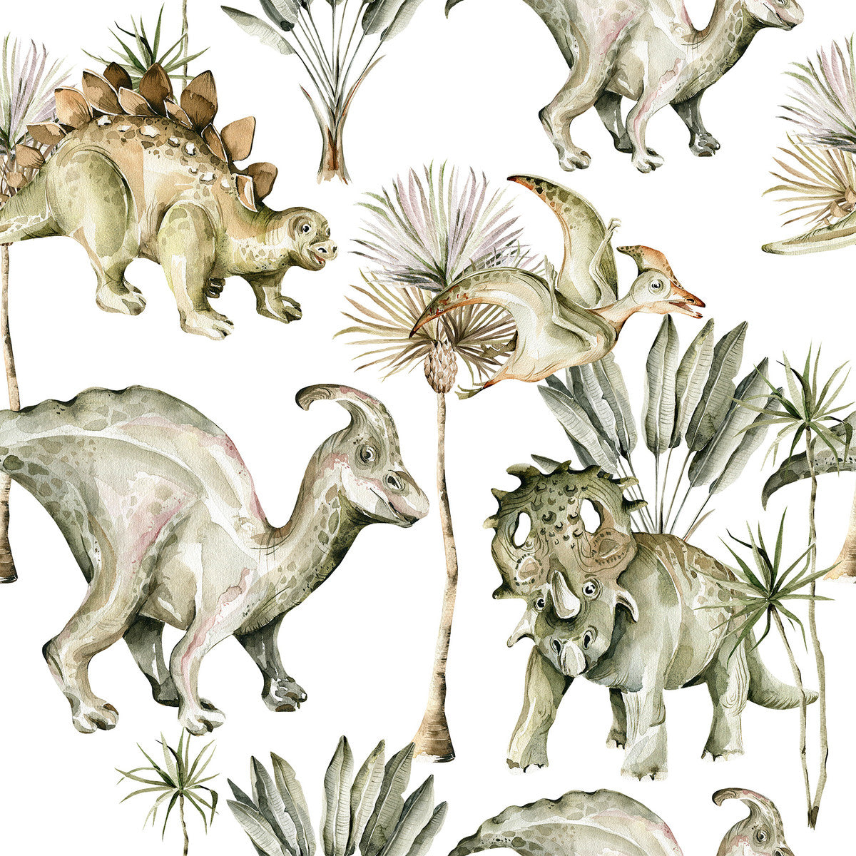 Dinosaurs Pattern Wallpaper buy
