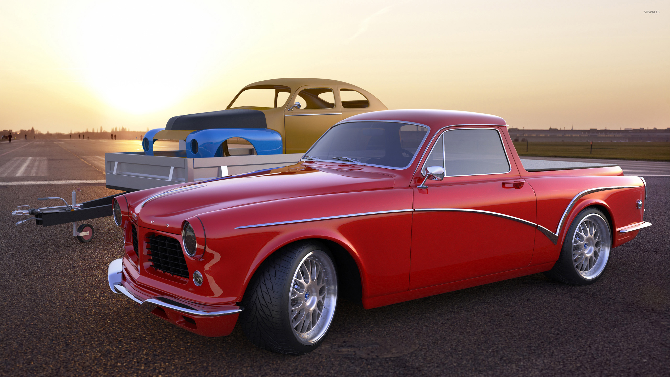 Red Zolland Design Volvo Amazon side