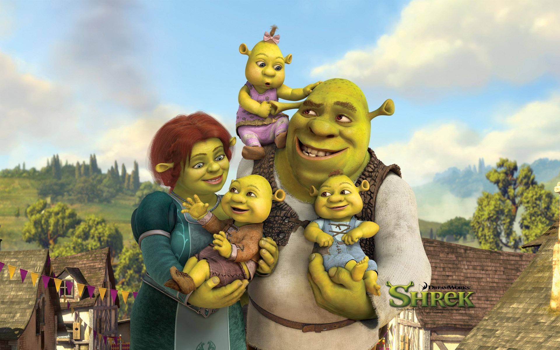 Download free Shrek 4k Family Photo