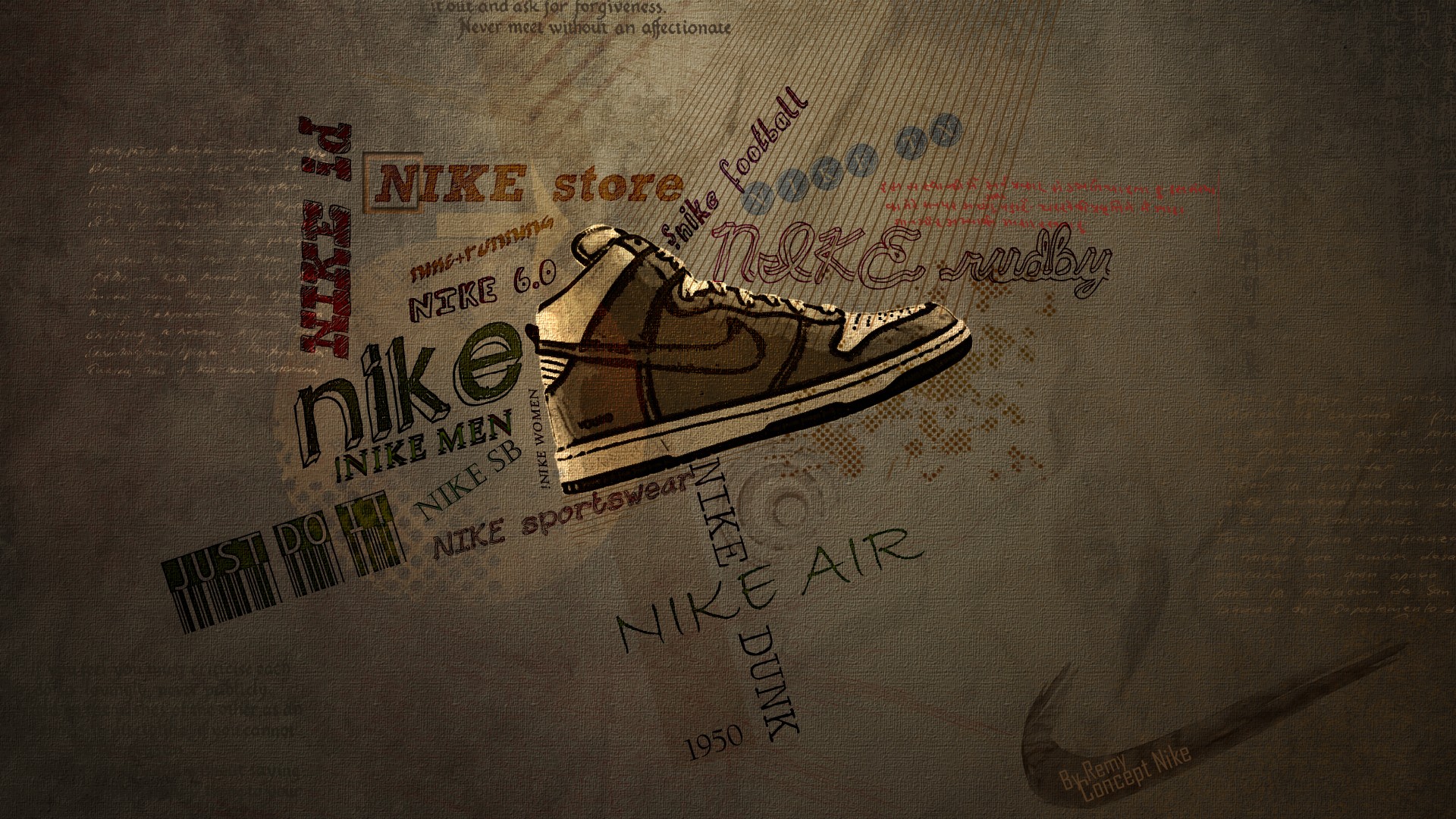 Man Made Nike HD Wallpaper