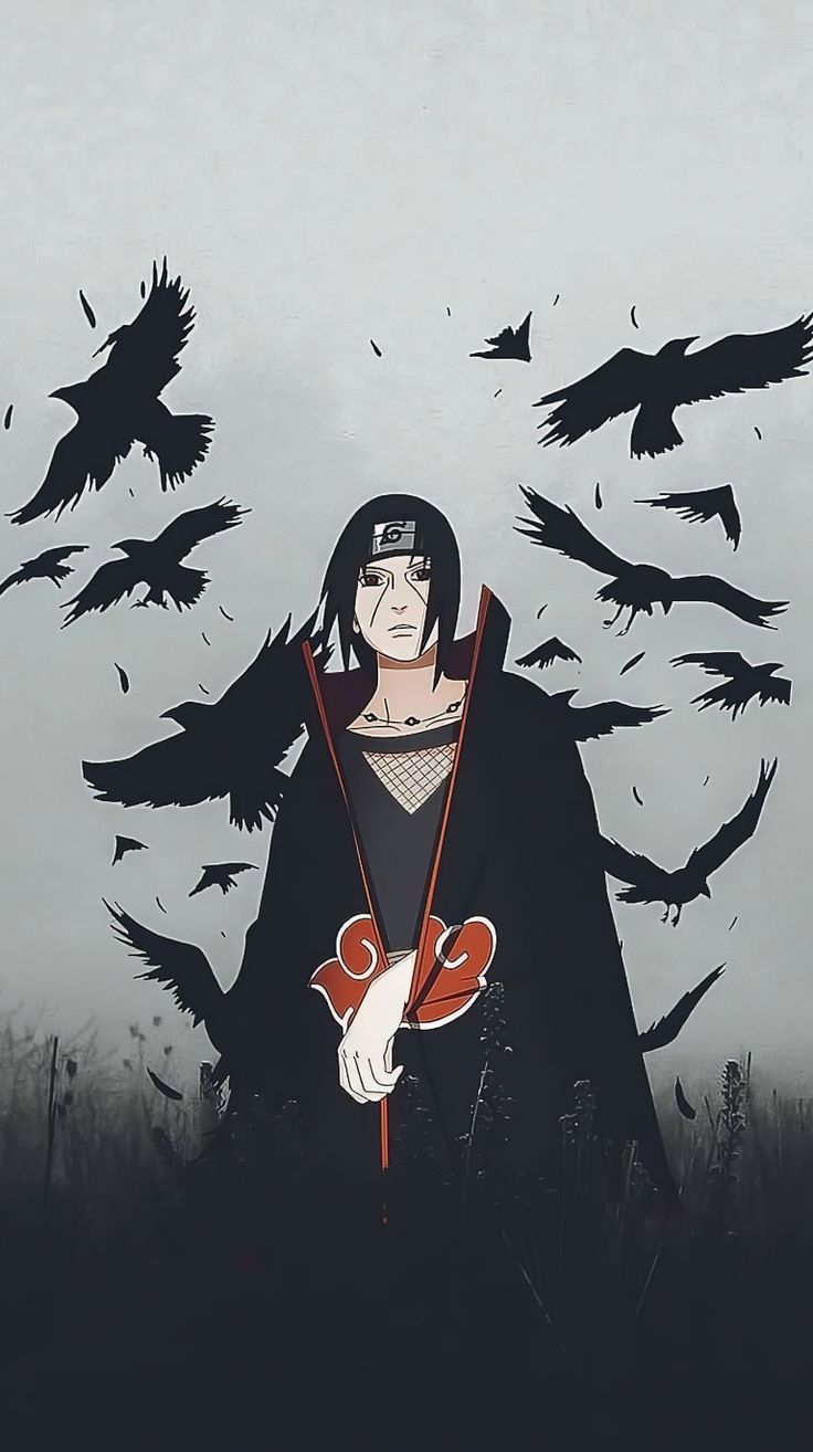 Itachi Uchiha Vertical 4K Wallpaper