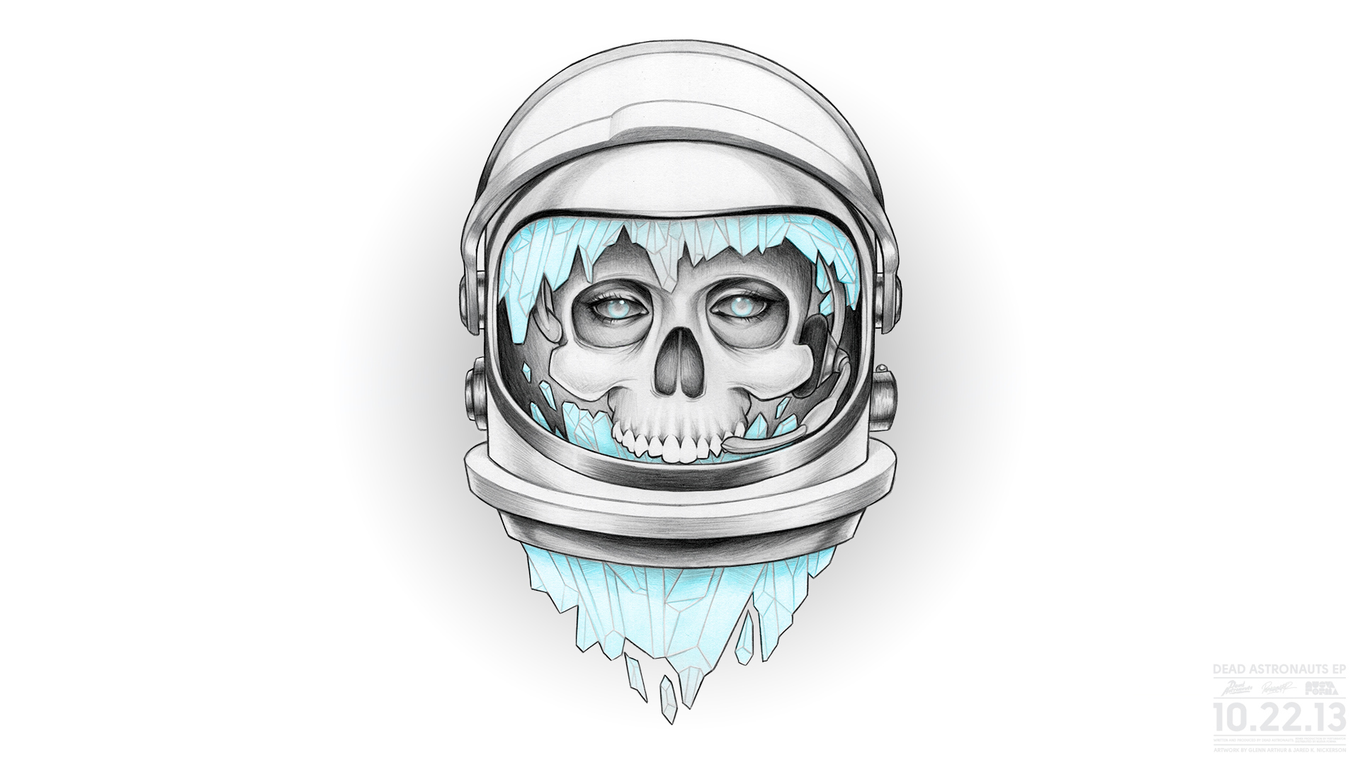 Wallpaper skull, the suit, astronaut