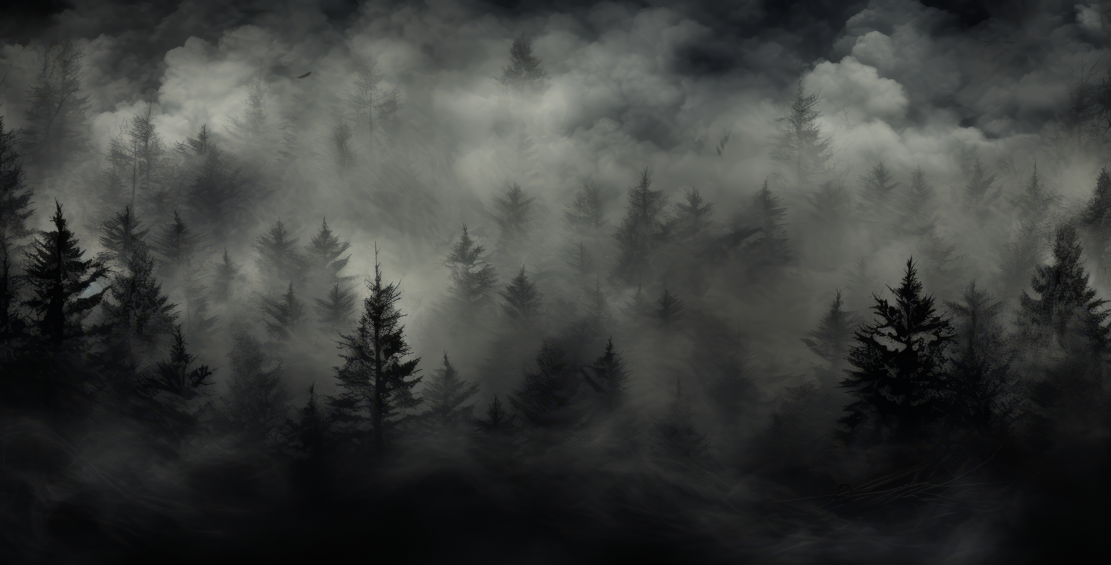 Mystic Forest Mist HD Wallpaper