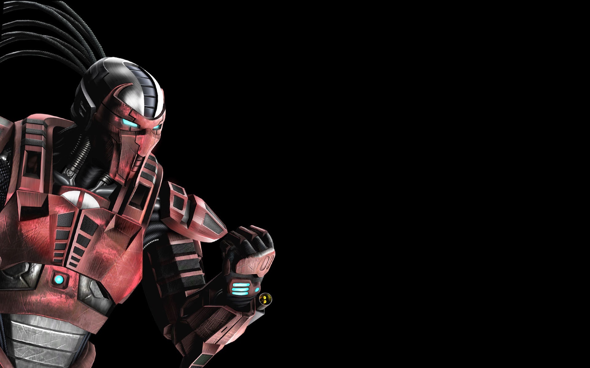 Wallpaper cyborg, fist, Mortal Kombat