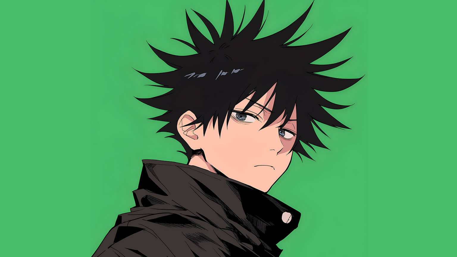 Jujutsu Kaisen Megumi Fushiguro Green
