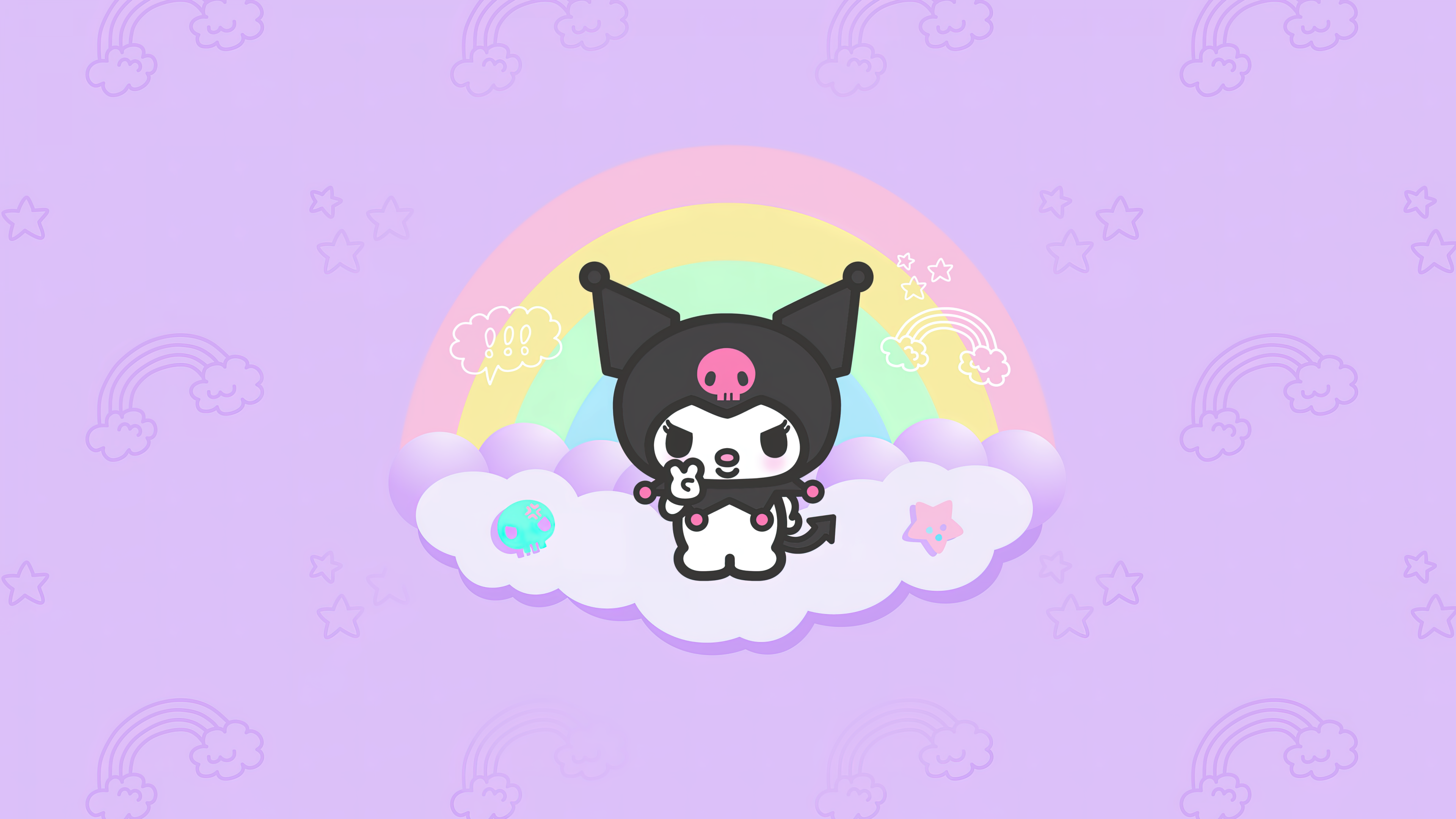 Cute Kuromi Wallpaper My