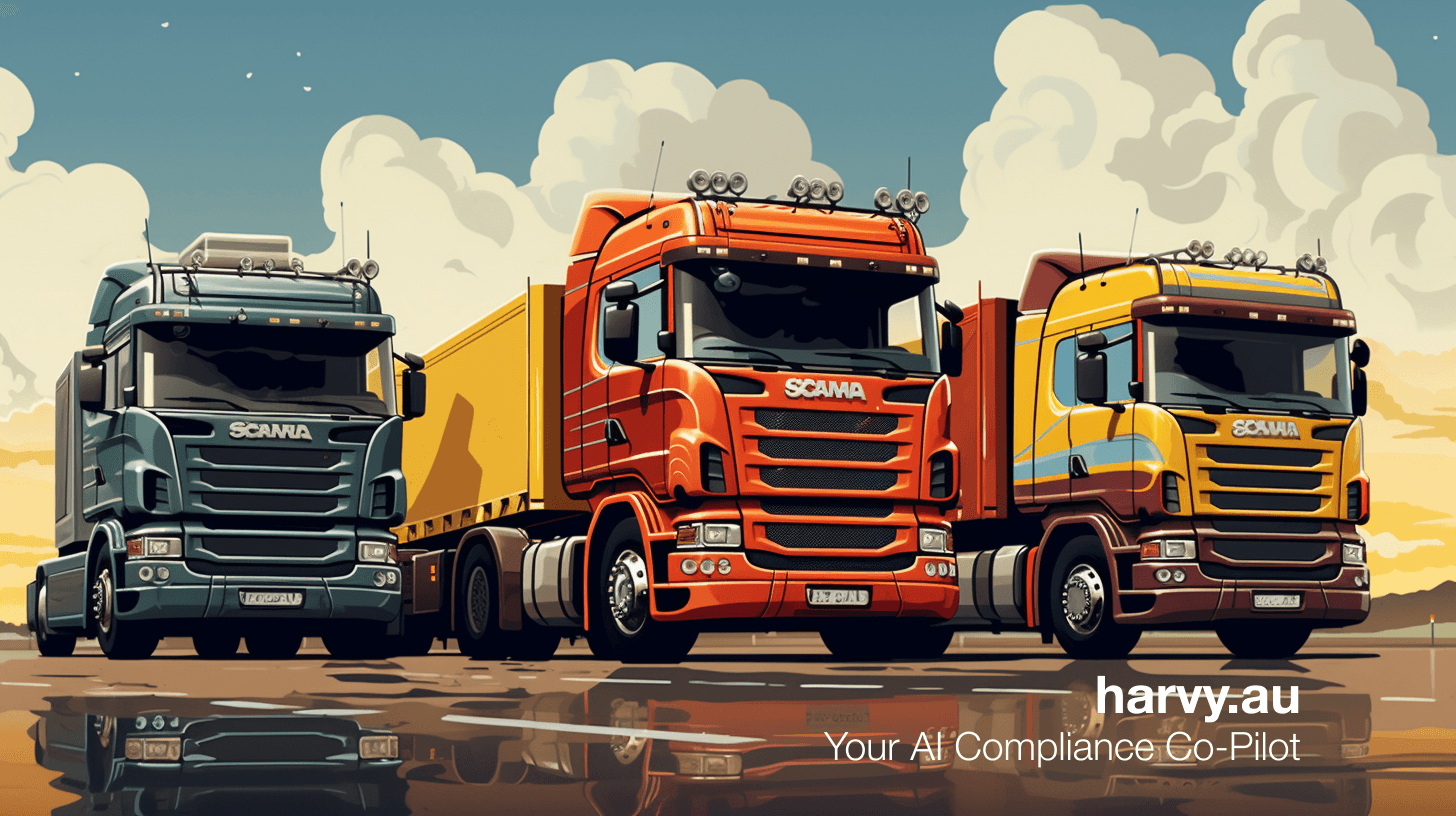 HARVY. Free AI Truck Desktop Wallpaper