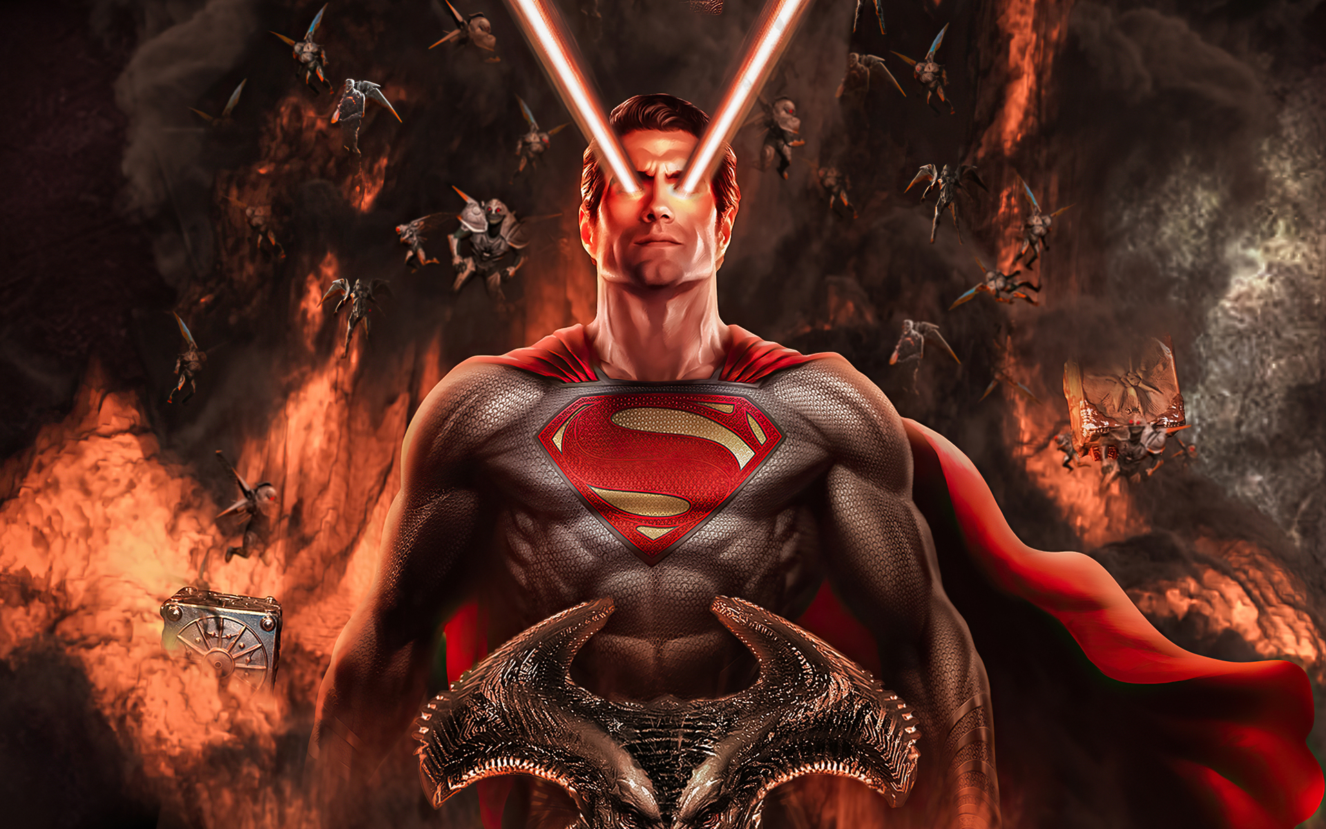 Superman Laser Eye 4k 1080P