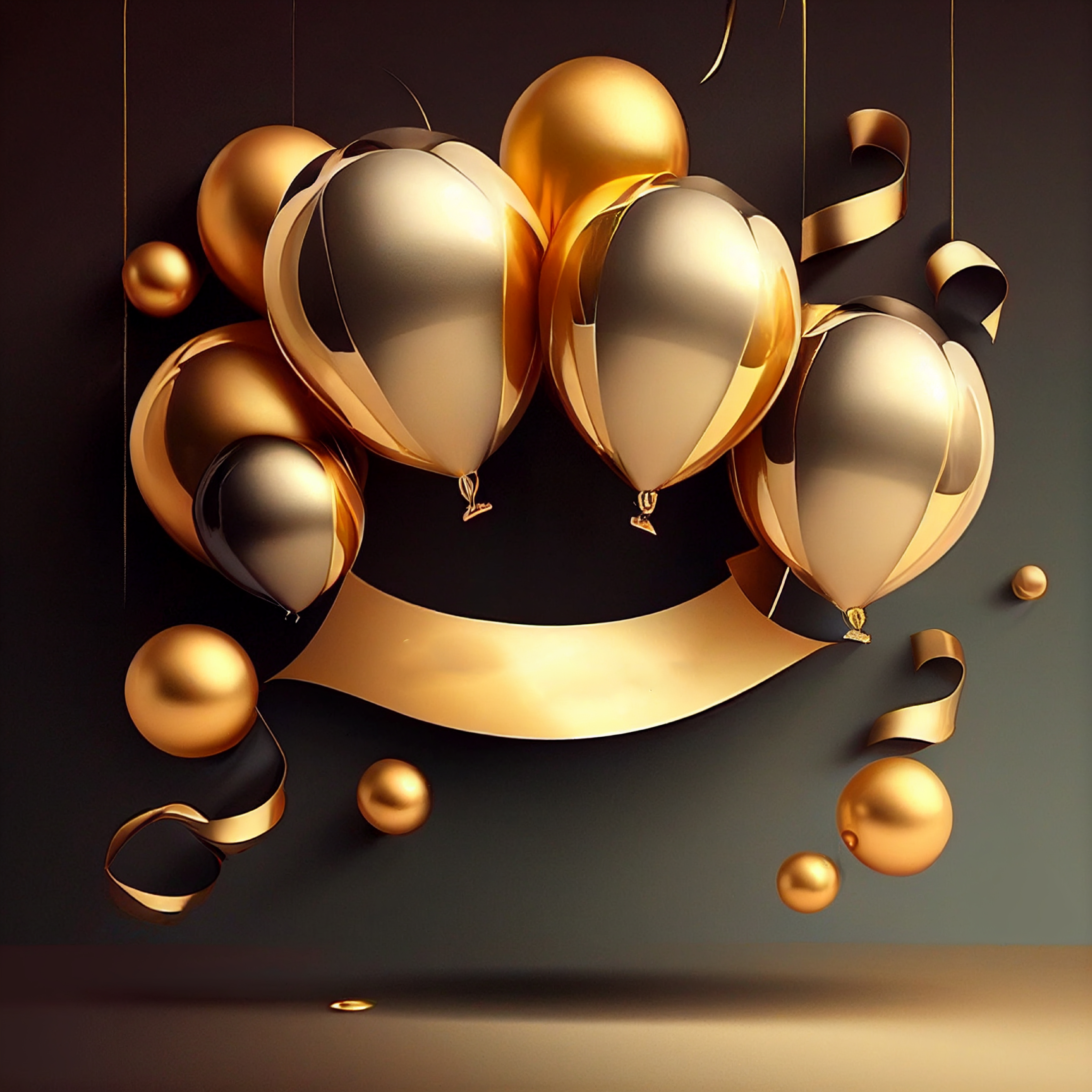 Free Gold Birthday Background