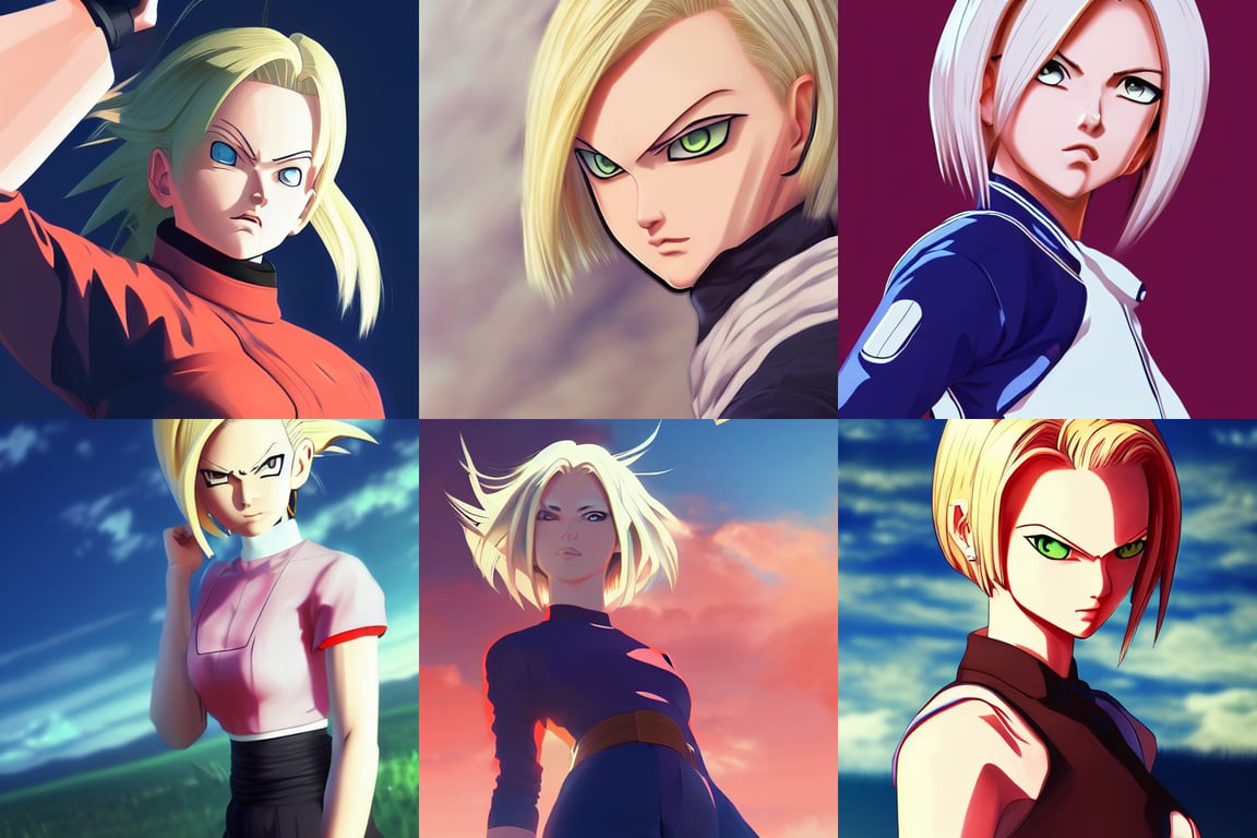Android 18 from DBZ,
