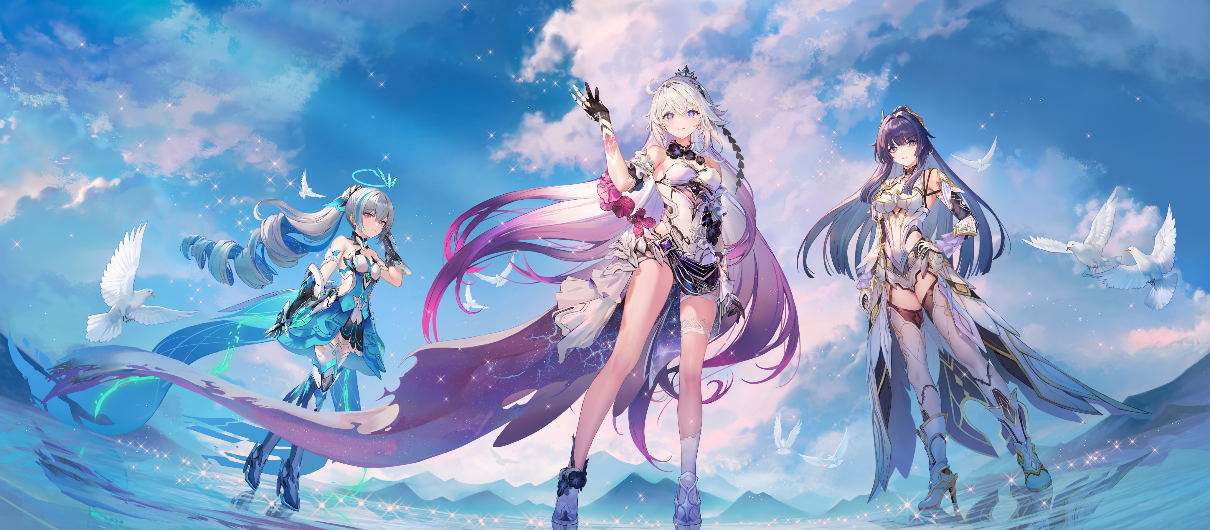 The Herrscher Trio: Bronya, Kiana