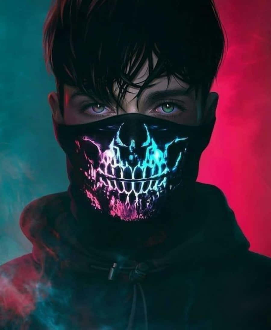 Cool 3D Man With Mask Profile Picture