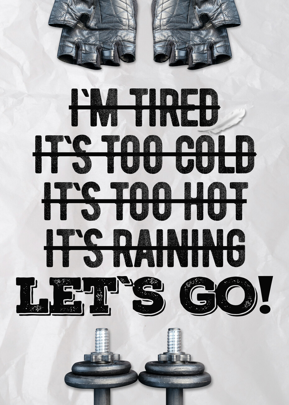 I`m Tired Gym Quote Wall Mural. Buy