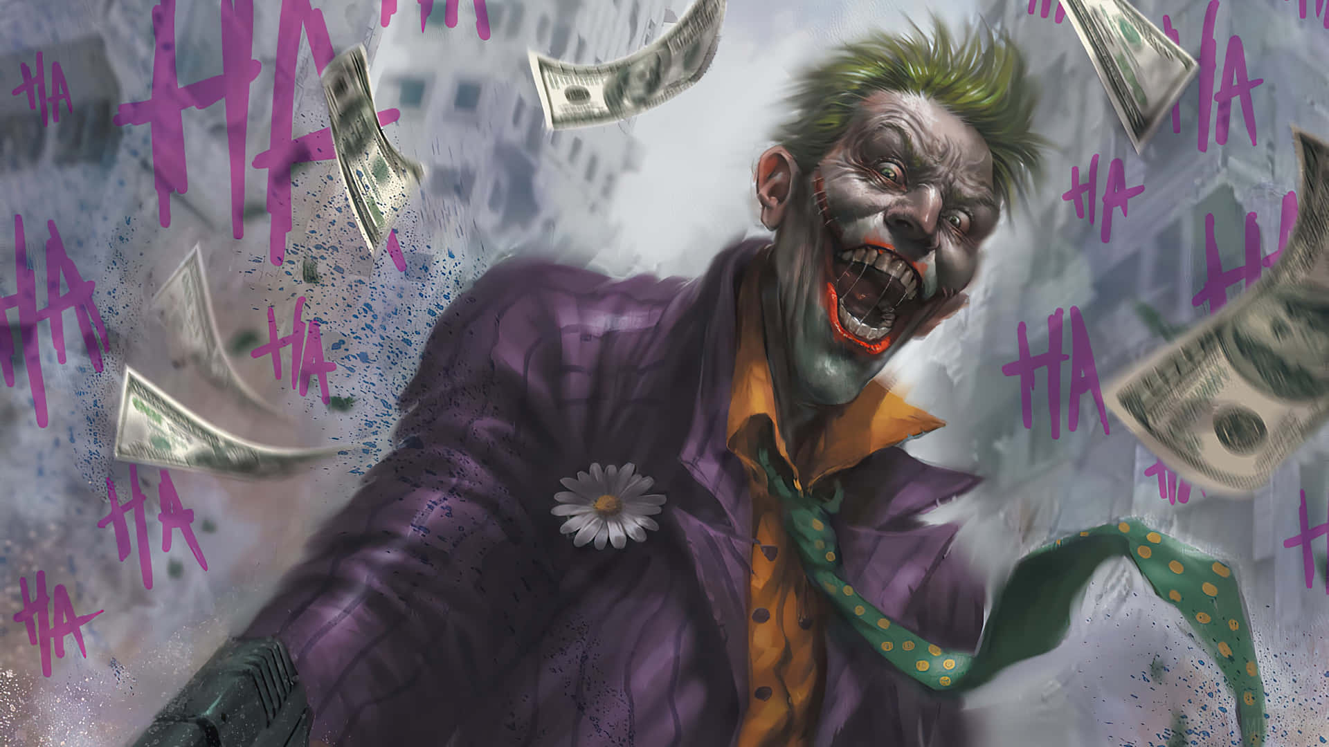 Download The Joker Flying With Money