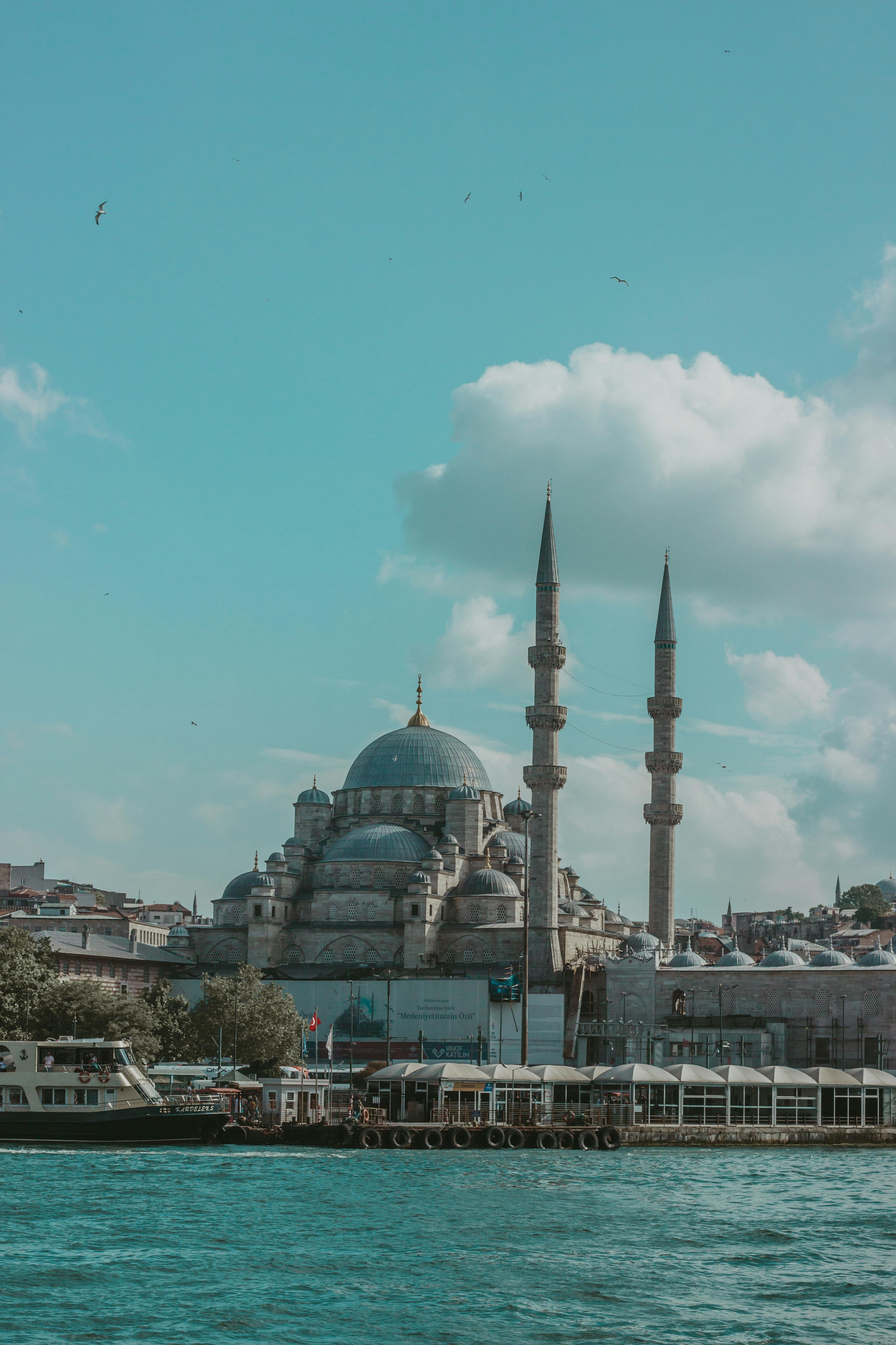 Suleymaniye Mosque Under Blue Sky