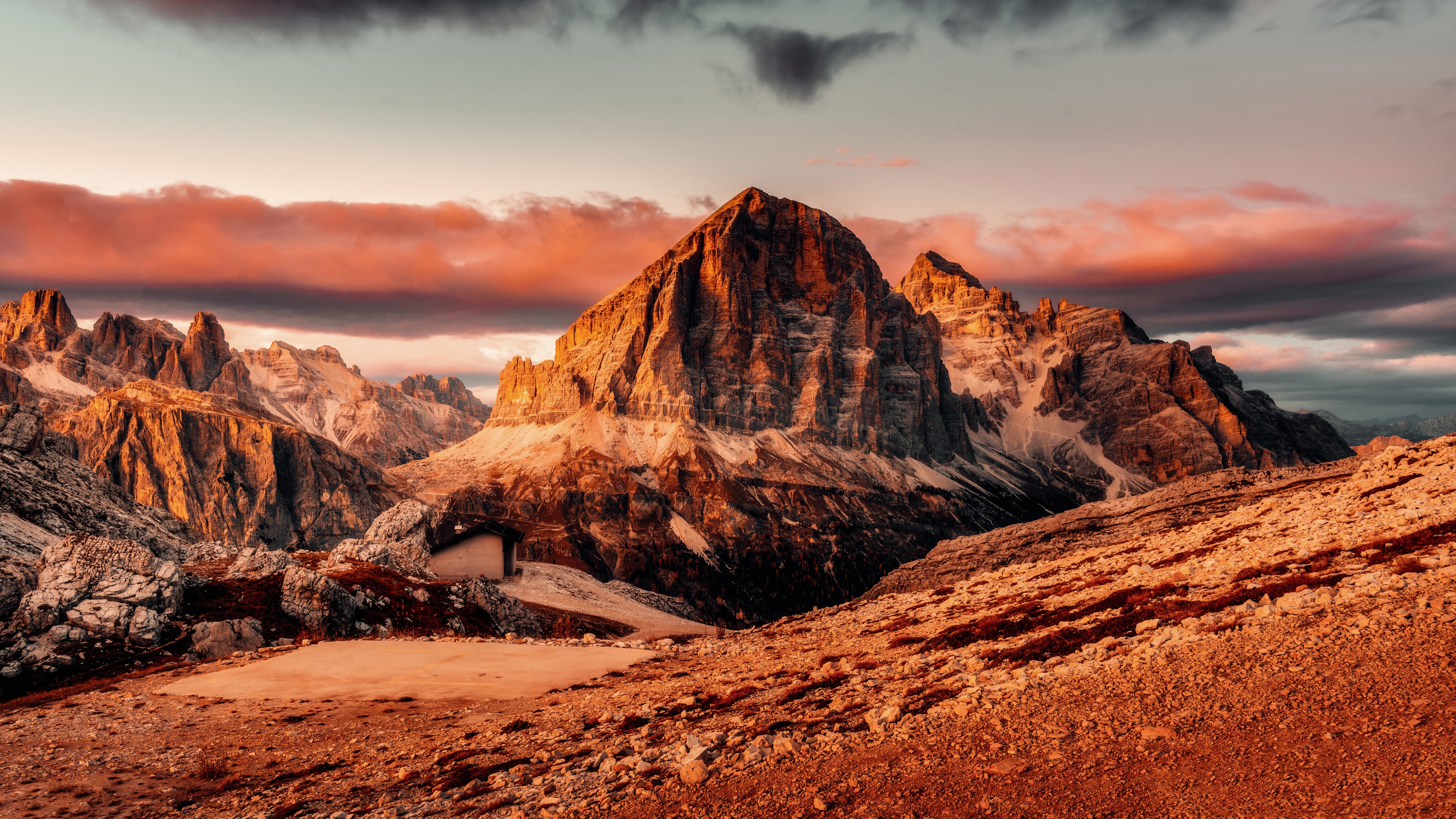 Dolomite mountains Wallpaper 4K, Summer