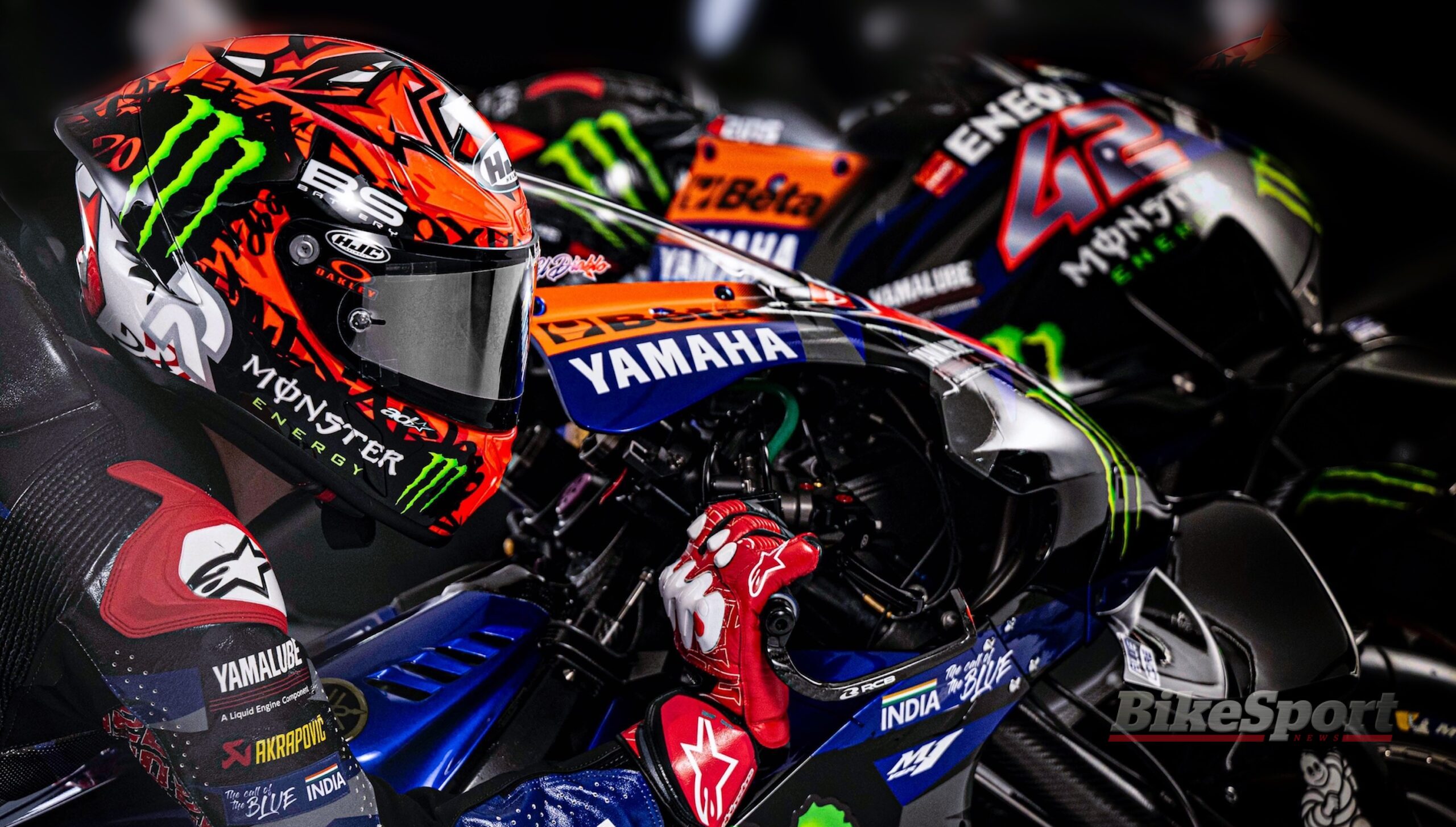 Yamaha M1 ahead of 2024 MotoGP season