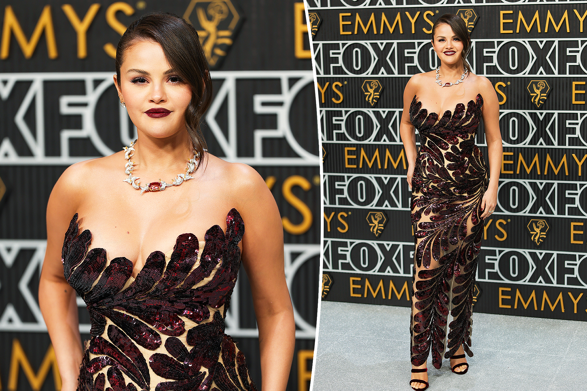 sheer illusion gown on Emmys 2024