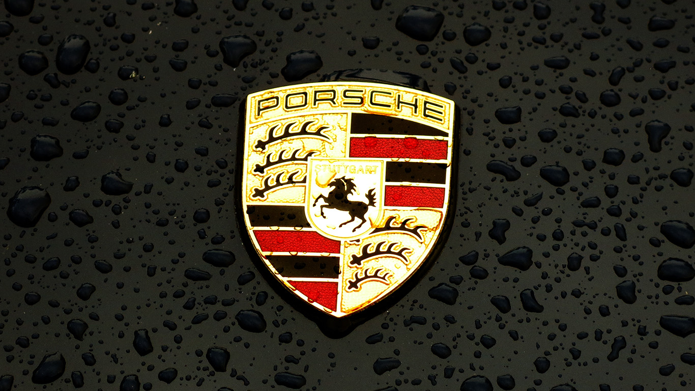 Porsche Logo Emblem Car