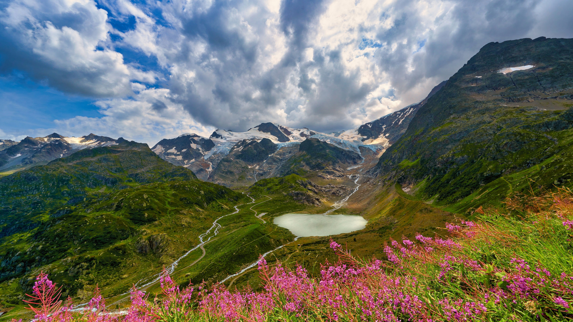 HD desktop wallpaper: Mountains, Summer