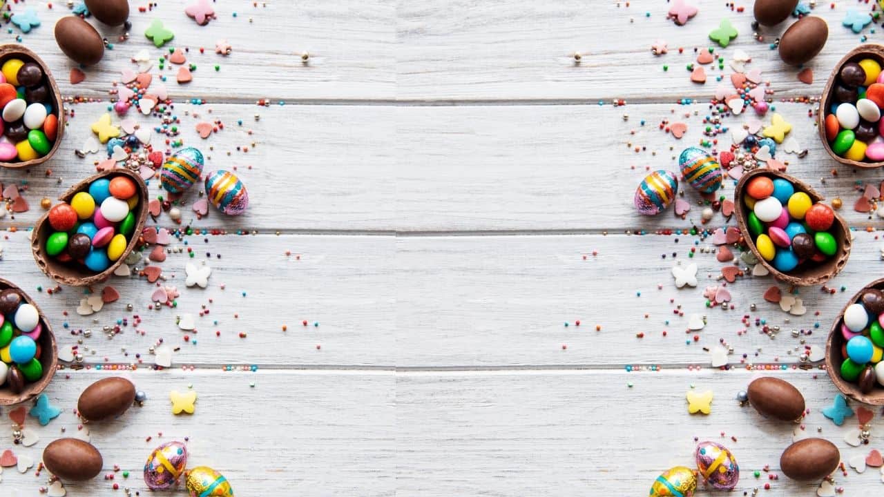 Eggs Cellent Easter Zoom Background