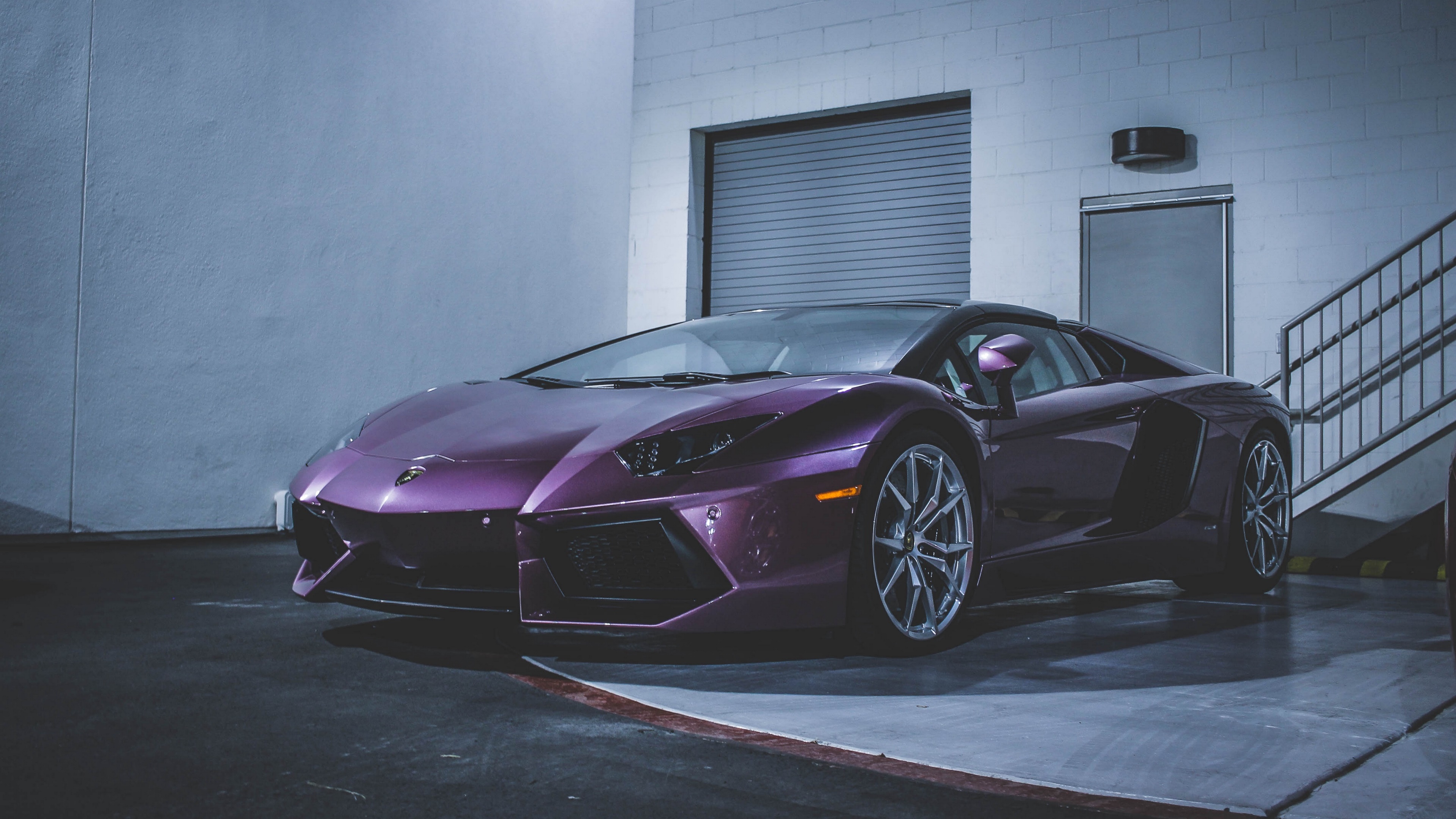 Purple Lamborghini