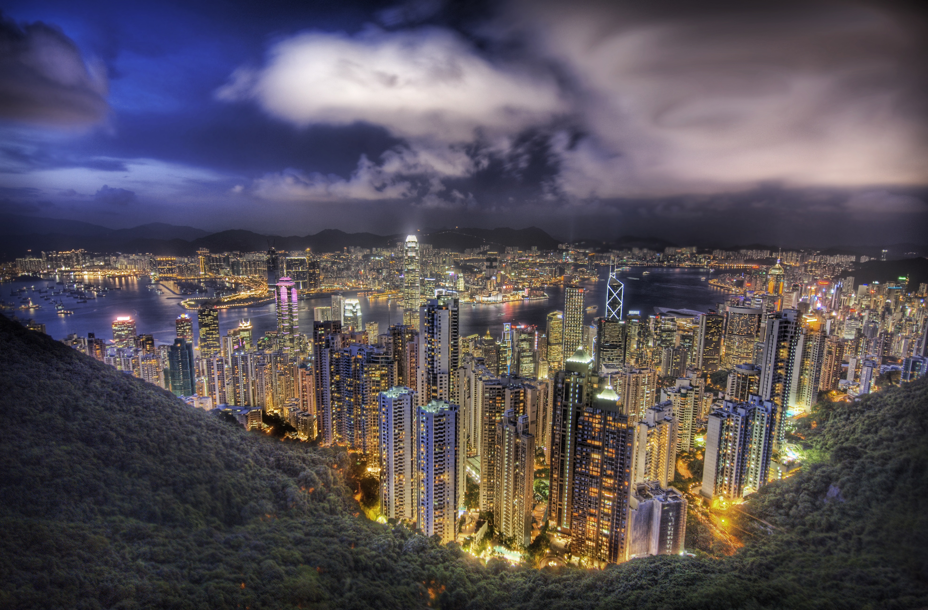 Man Made Hong Kong 4k Ultra HD Wallpaper