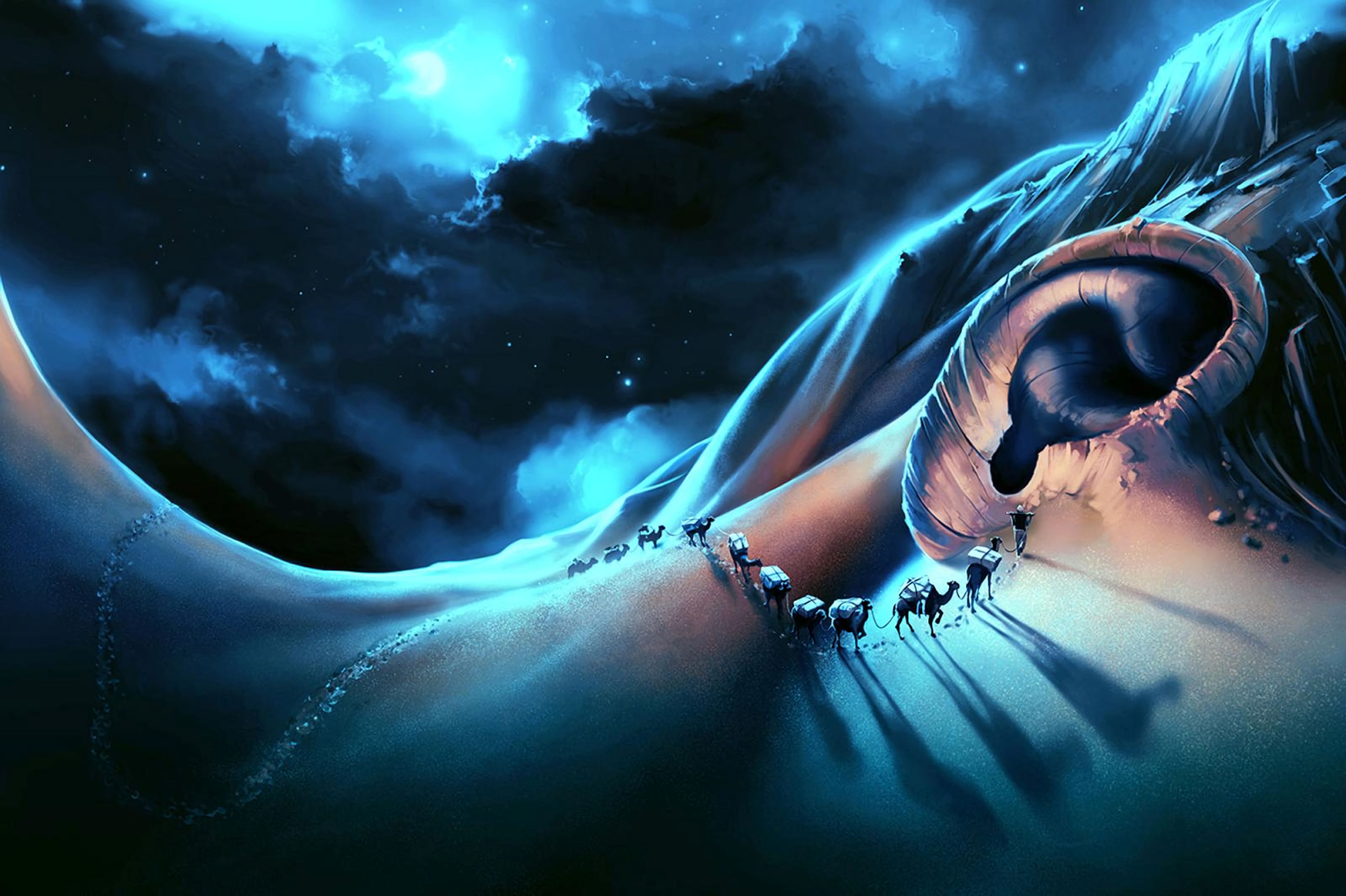 Camels, Ear, Camels, Art, Surrealism