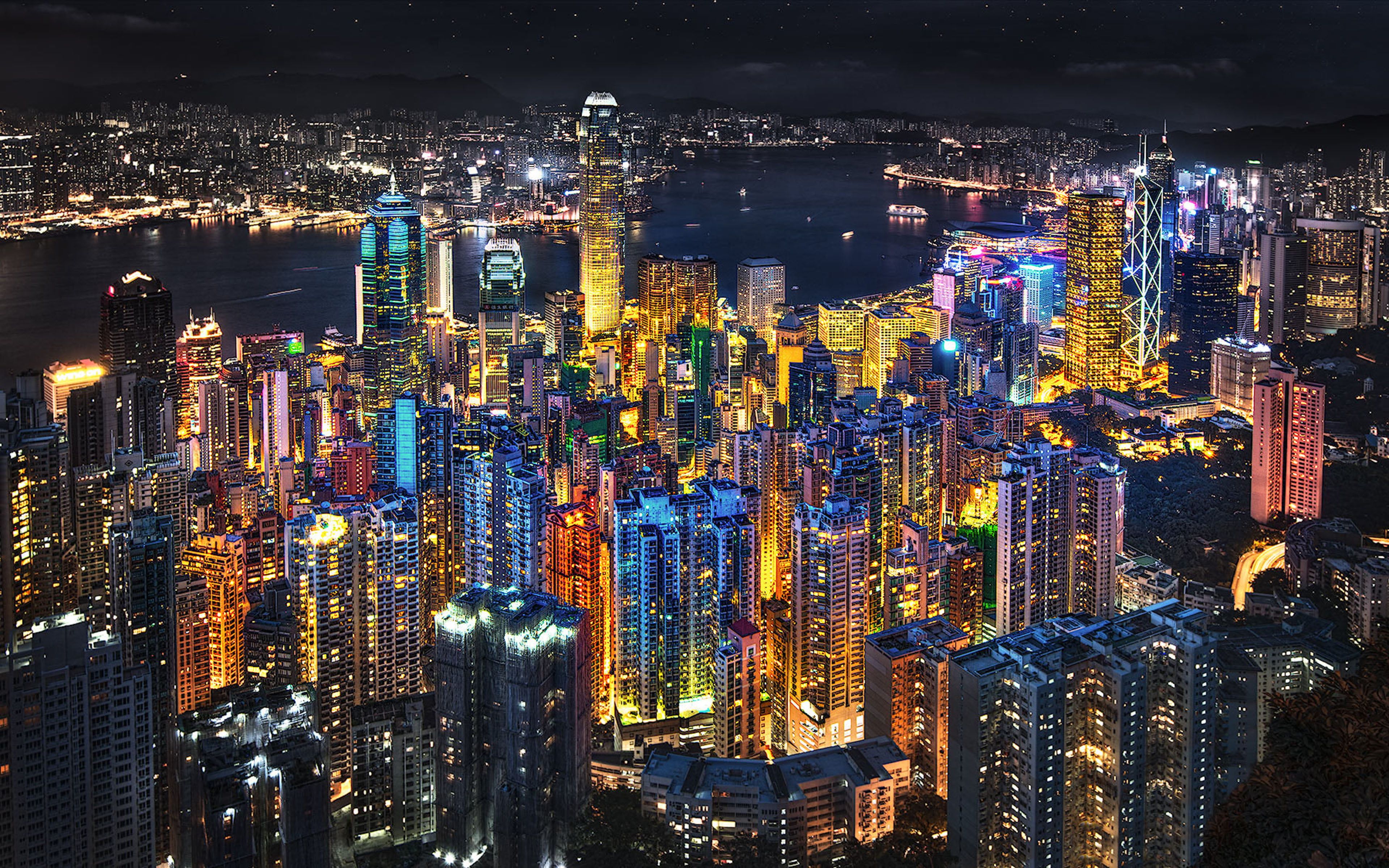 HD wallpaper: Hong Kong In The Night