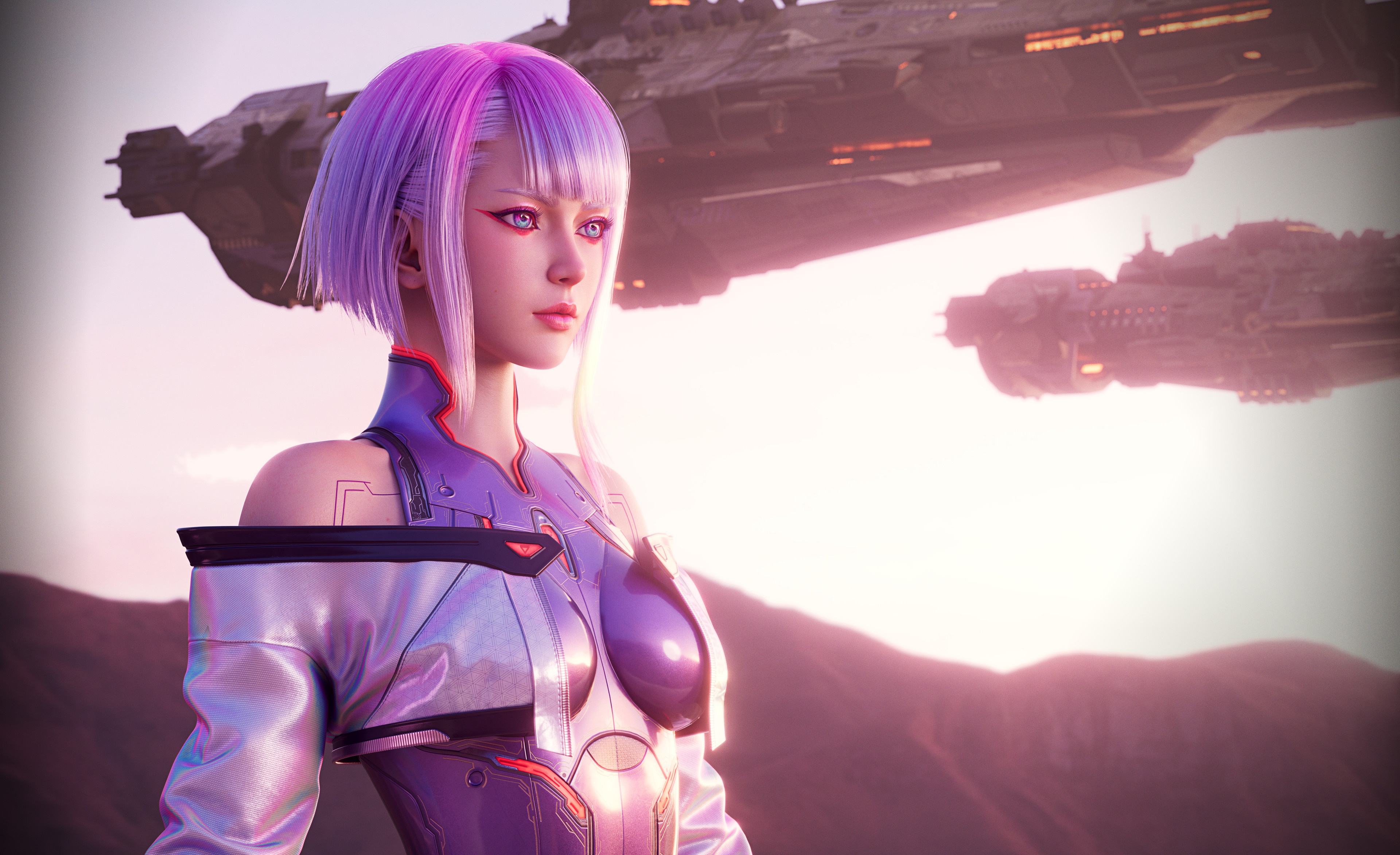 Wallpaper Lucy, Cyberpunk, Edgerunners