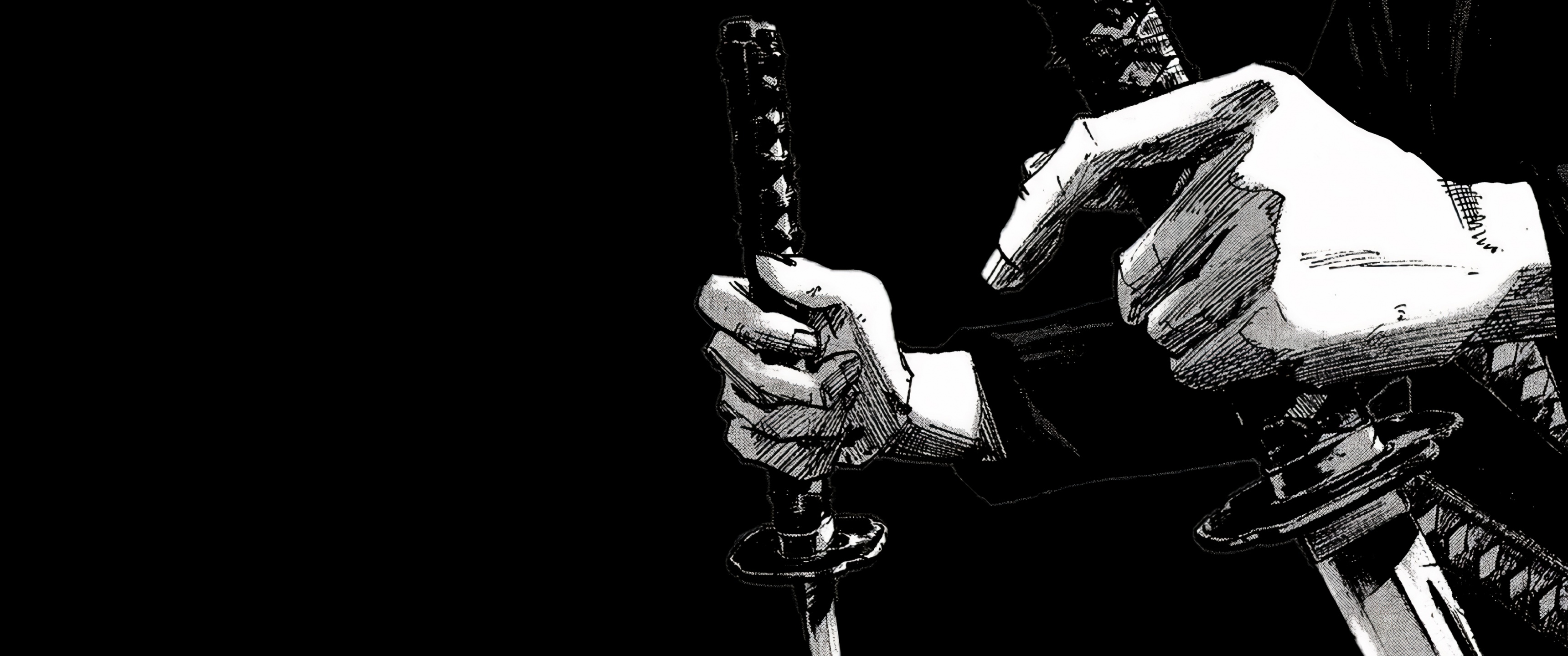 Miyamoto Musashi Wallpaper 4K, Katana