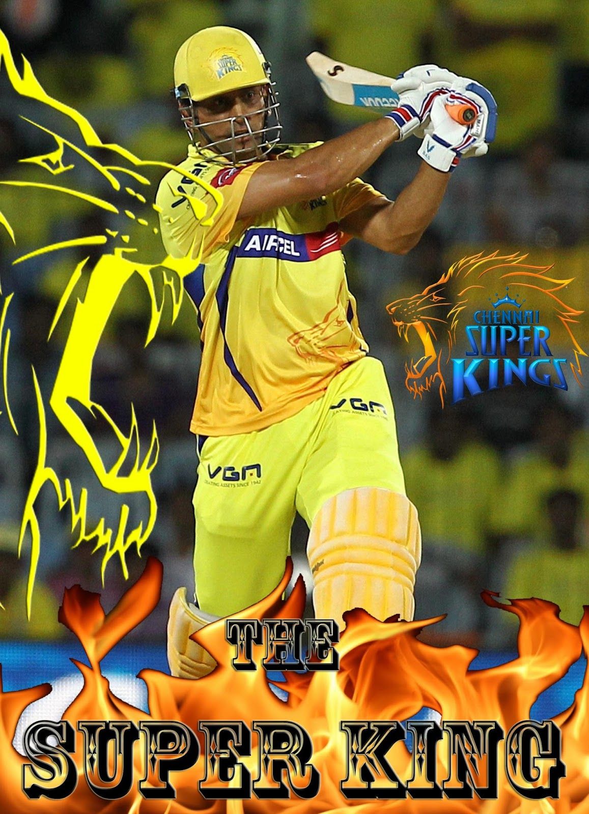 MS Dhoni Wallpaper Super Kings
