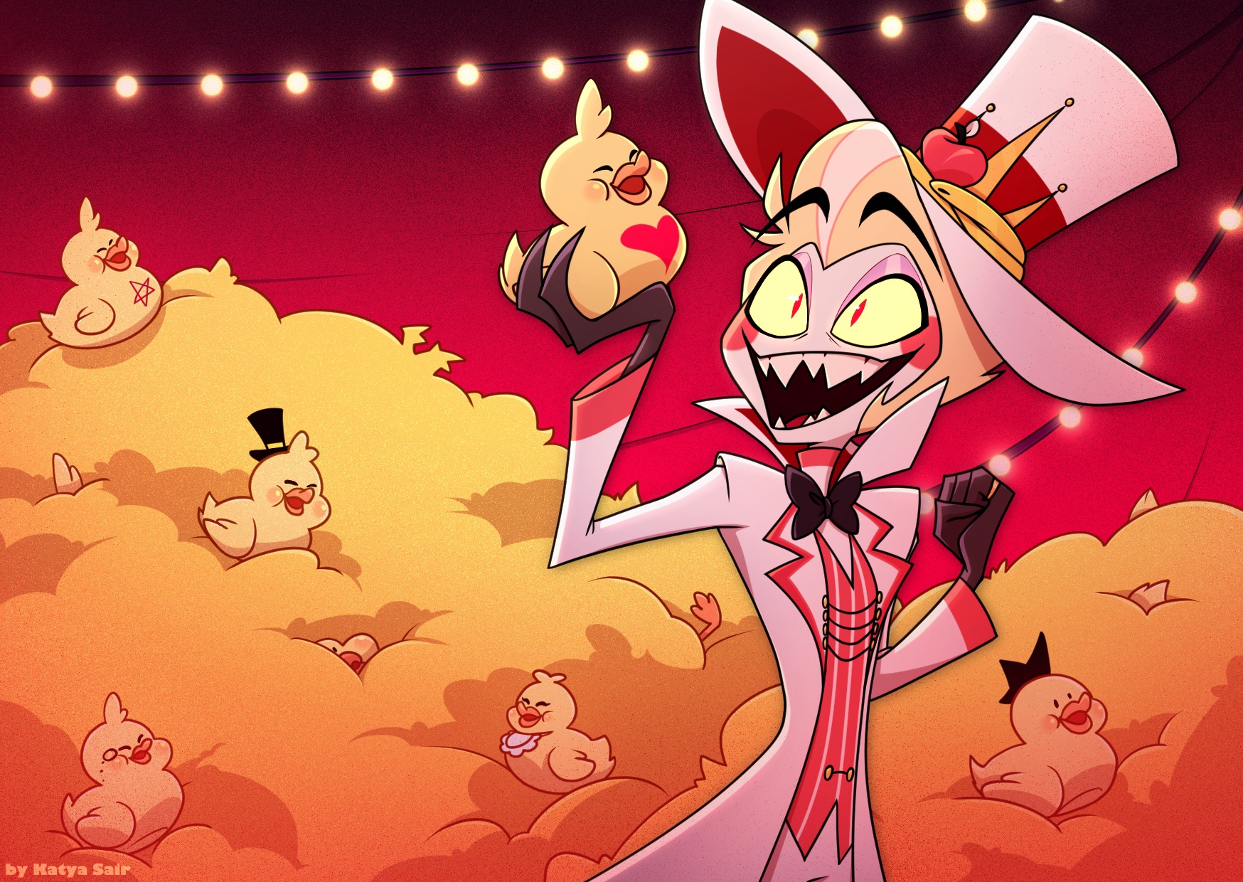 Lucifer Morningstar Hazbin Hotel Wallpapers Wallpaper Cave