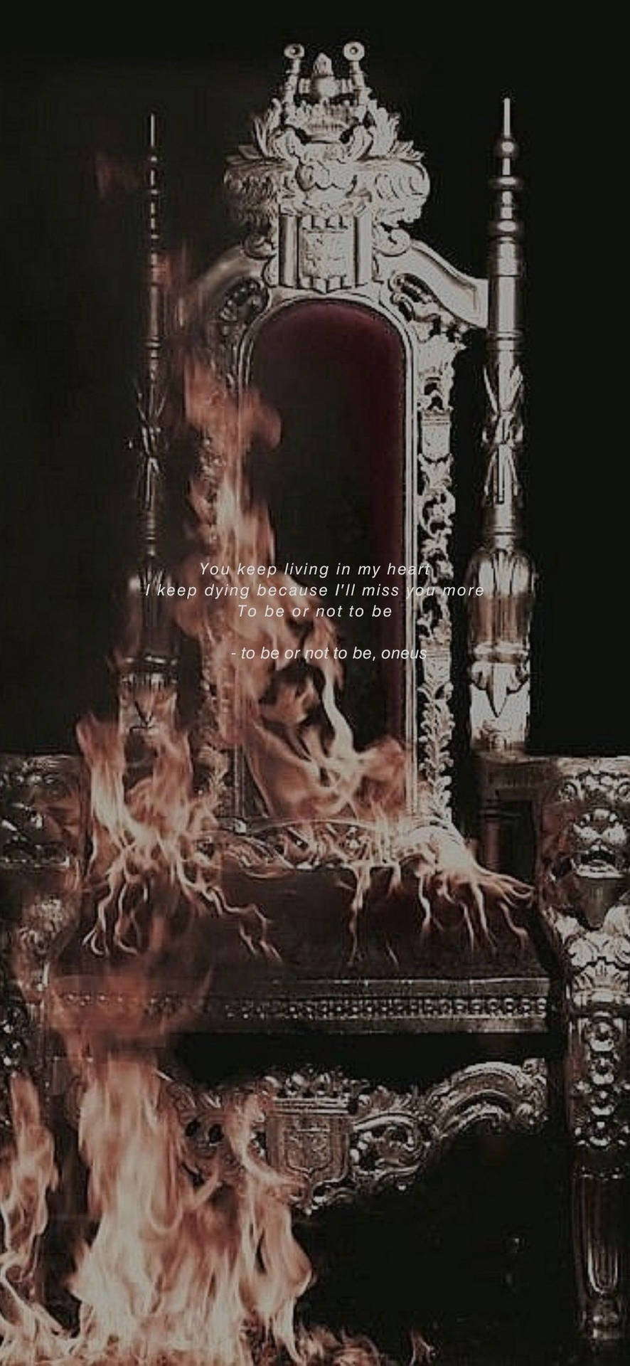 Download Royal Throne On Fire Wallpaper